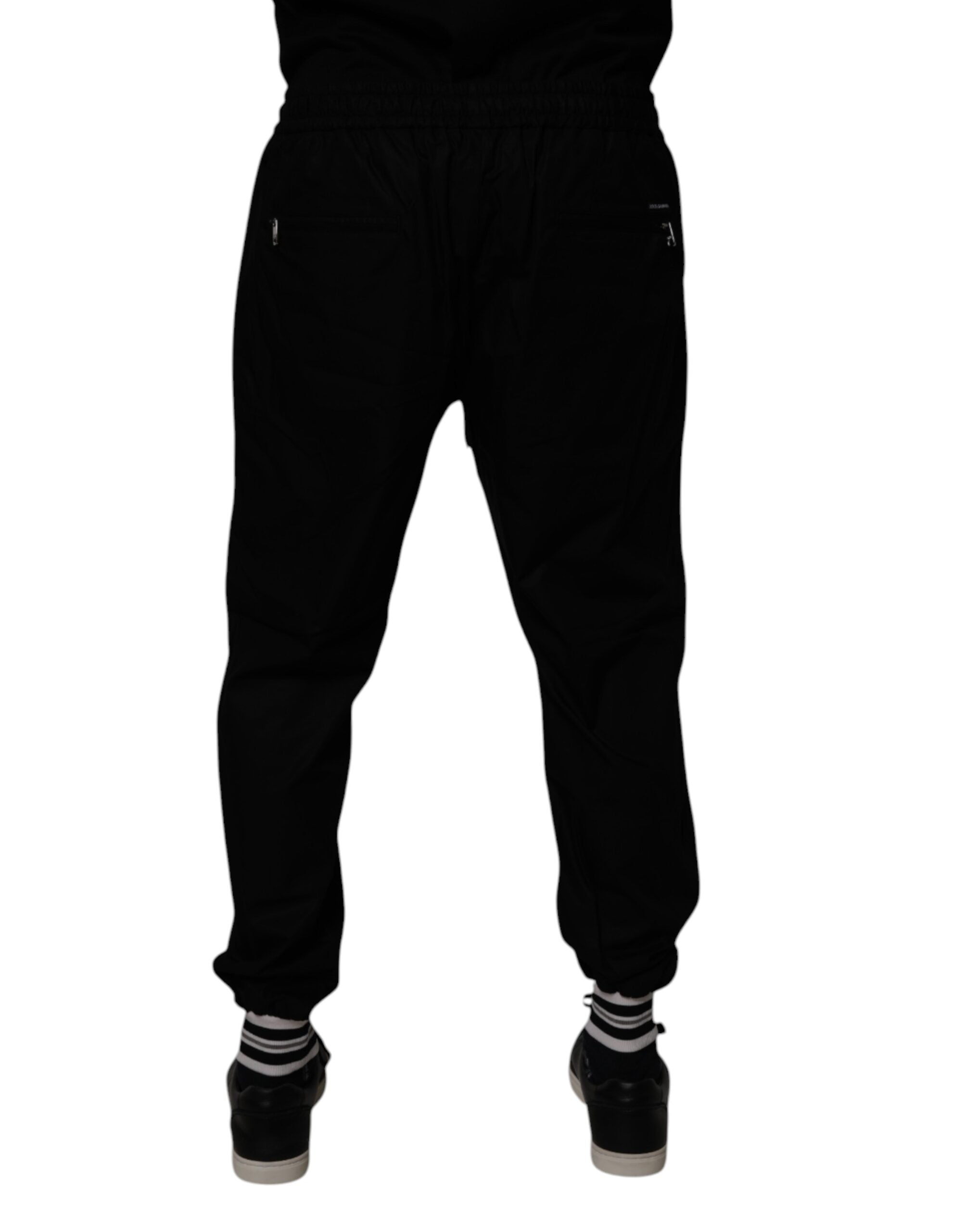 Dolce & Gabbana Black Cotton Men Jogger SweatMen's Men's Pants