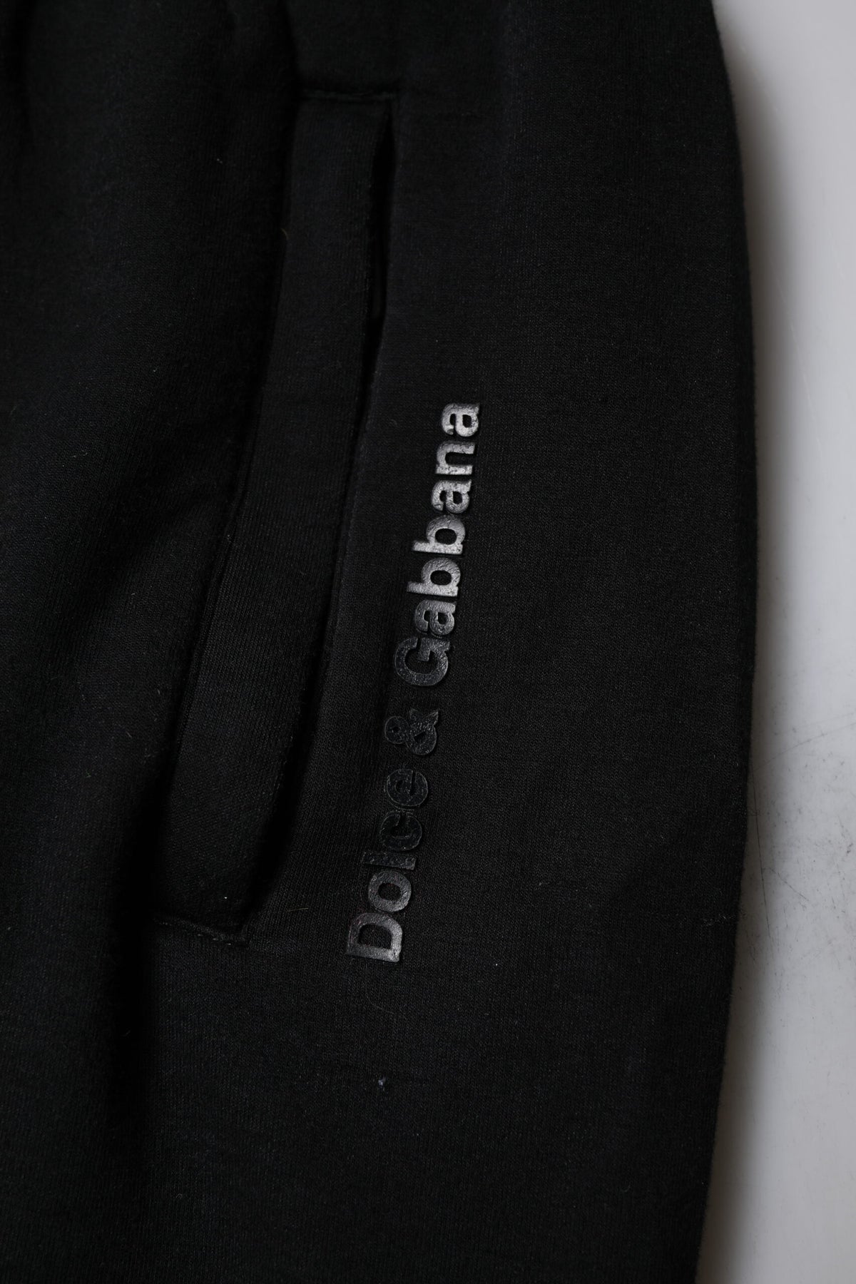 Dolce & Gabbana Black Cotton Blend Men Jogger SweatMen's Men's Pants (Pre-Owned)