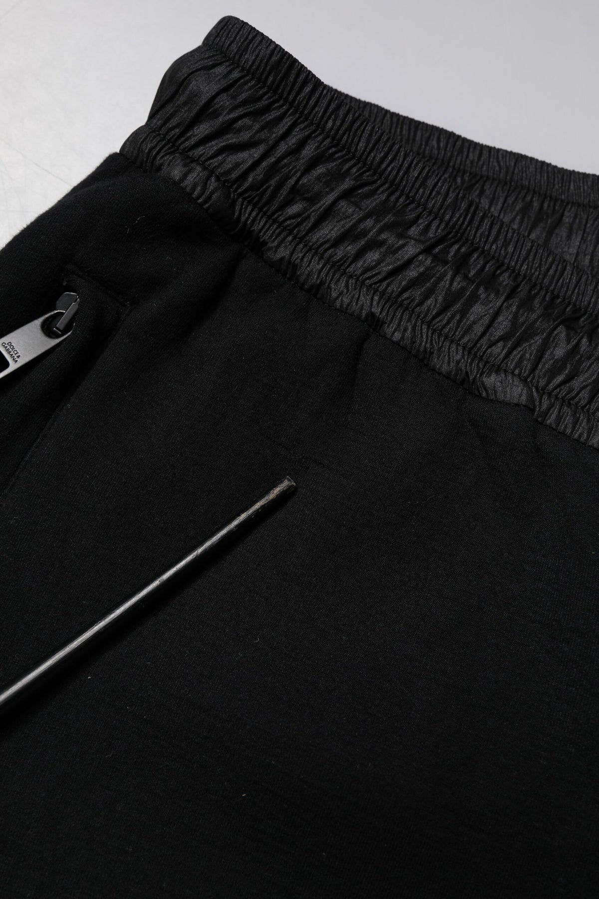 Dolce & Gabbana Black Cotton Blend Men Jogger SweatMen's Men's Pants (Pre-Owned)