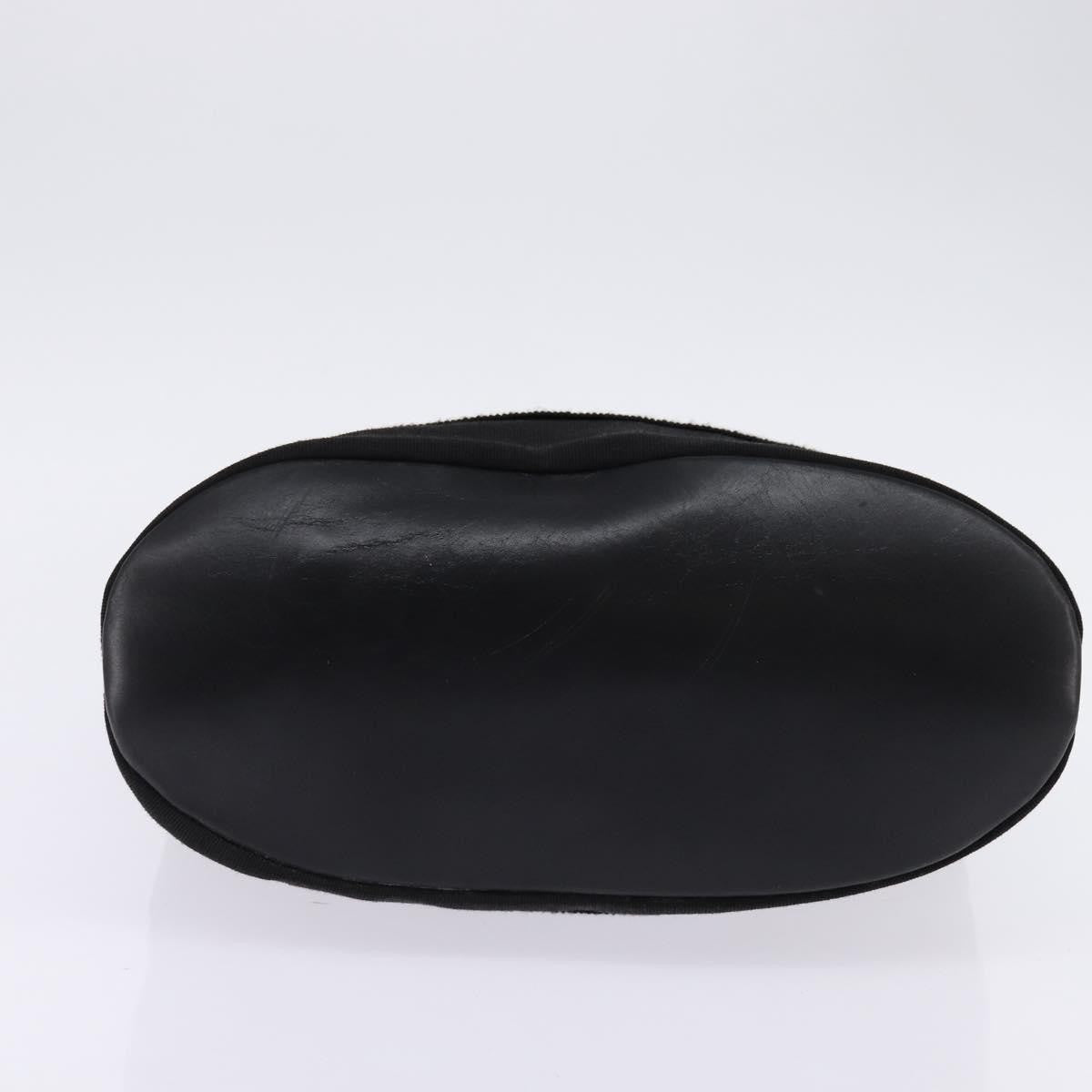 Salvatore Ferragamo Vala Canvas Black Canvas Shoulder Bag Bag (Pre-Owned)