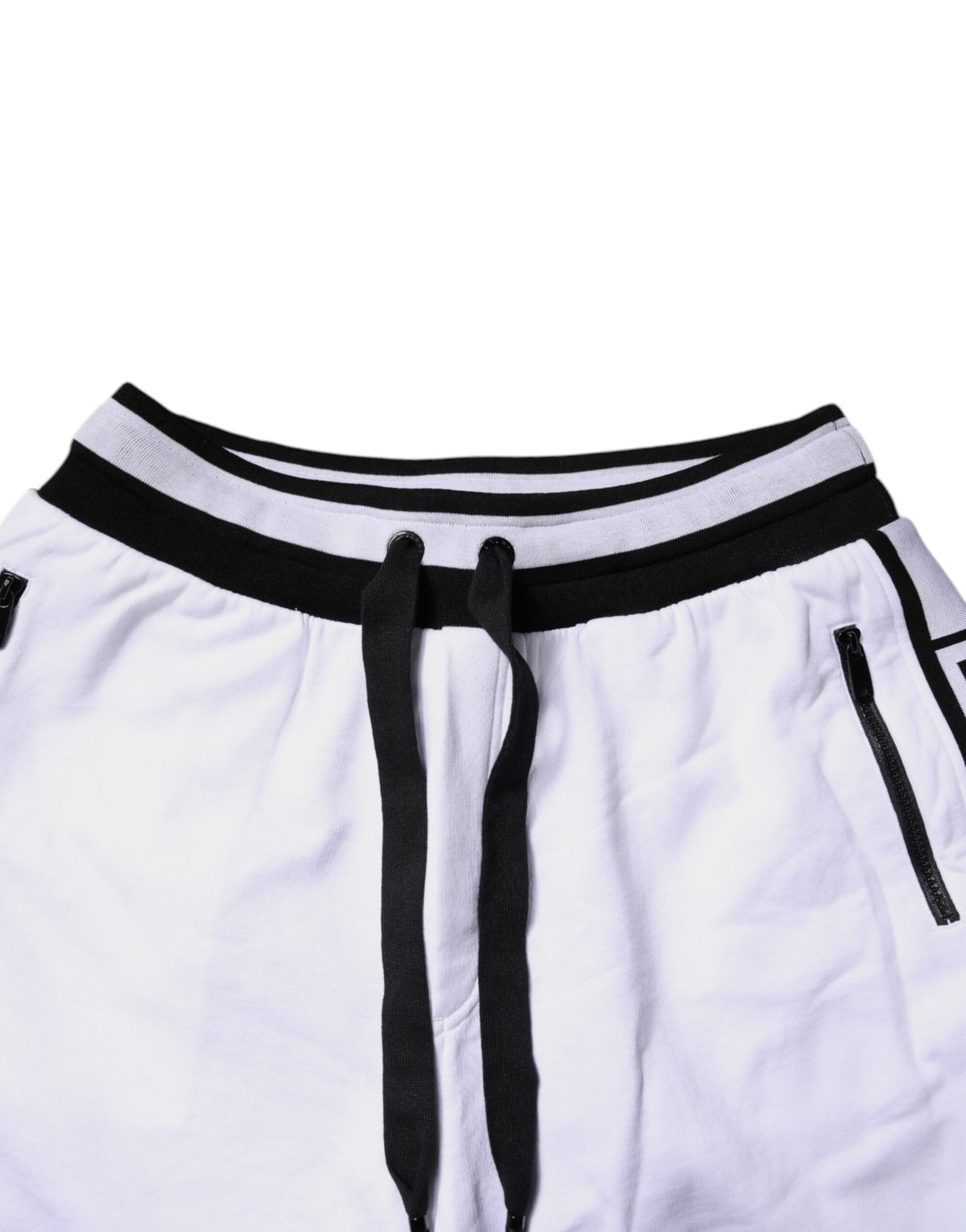 Dolce & Gabbana Black White Cotton Layered SweatMen's Men's Pants
