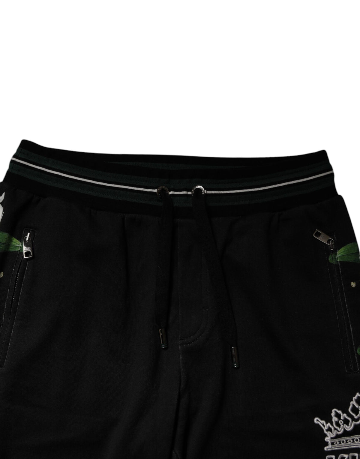Dolce & Gabbana Black Floral King Men Jogger SweatMen's Men's Pants