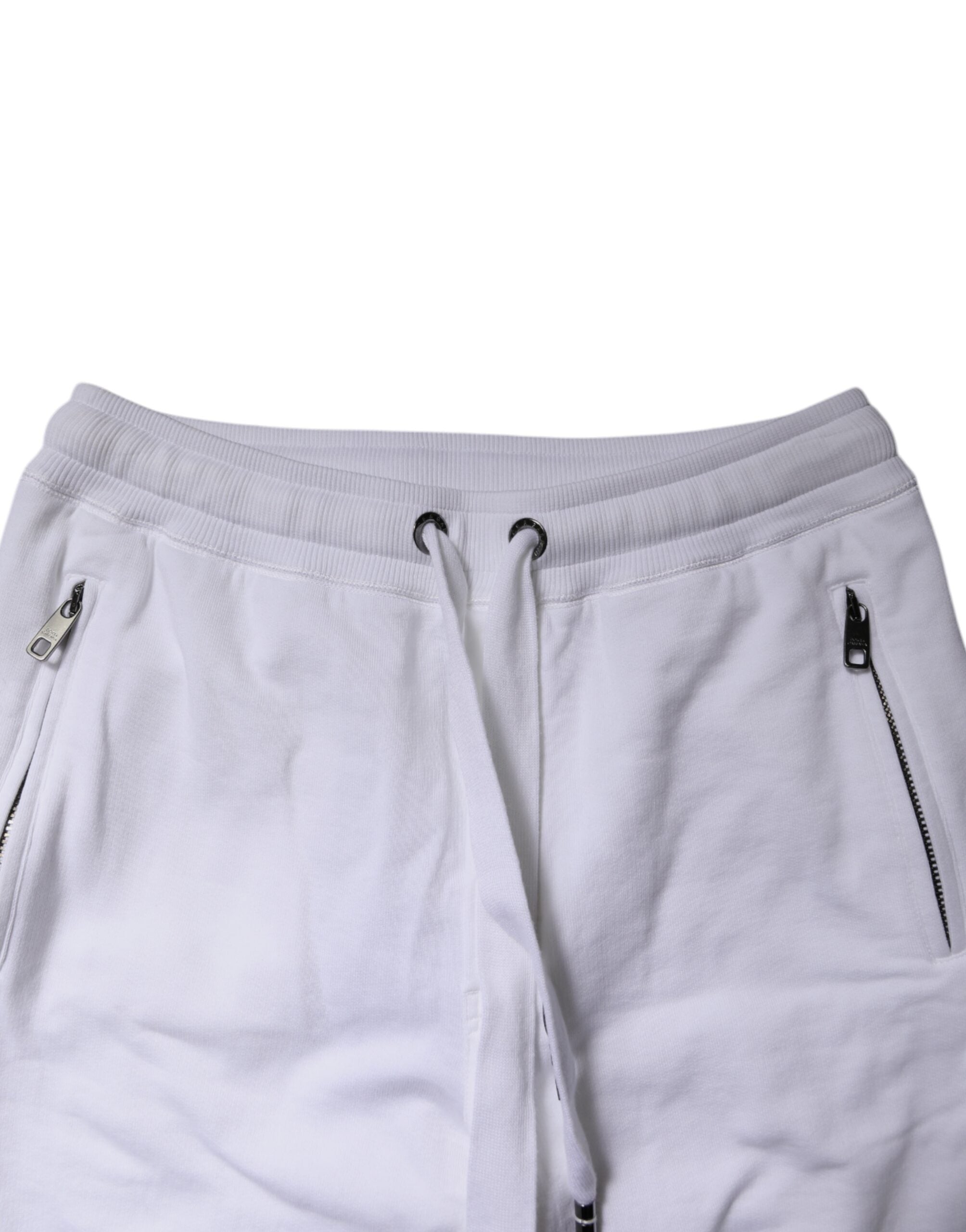 Dolce & Gabbana White Logo Tape Jogger Cotton SweatMen's Men's Pants (Pre-Owned)