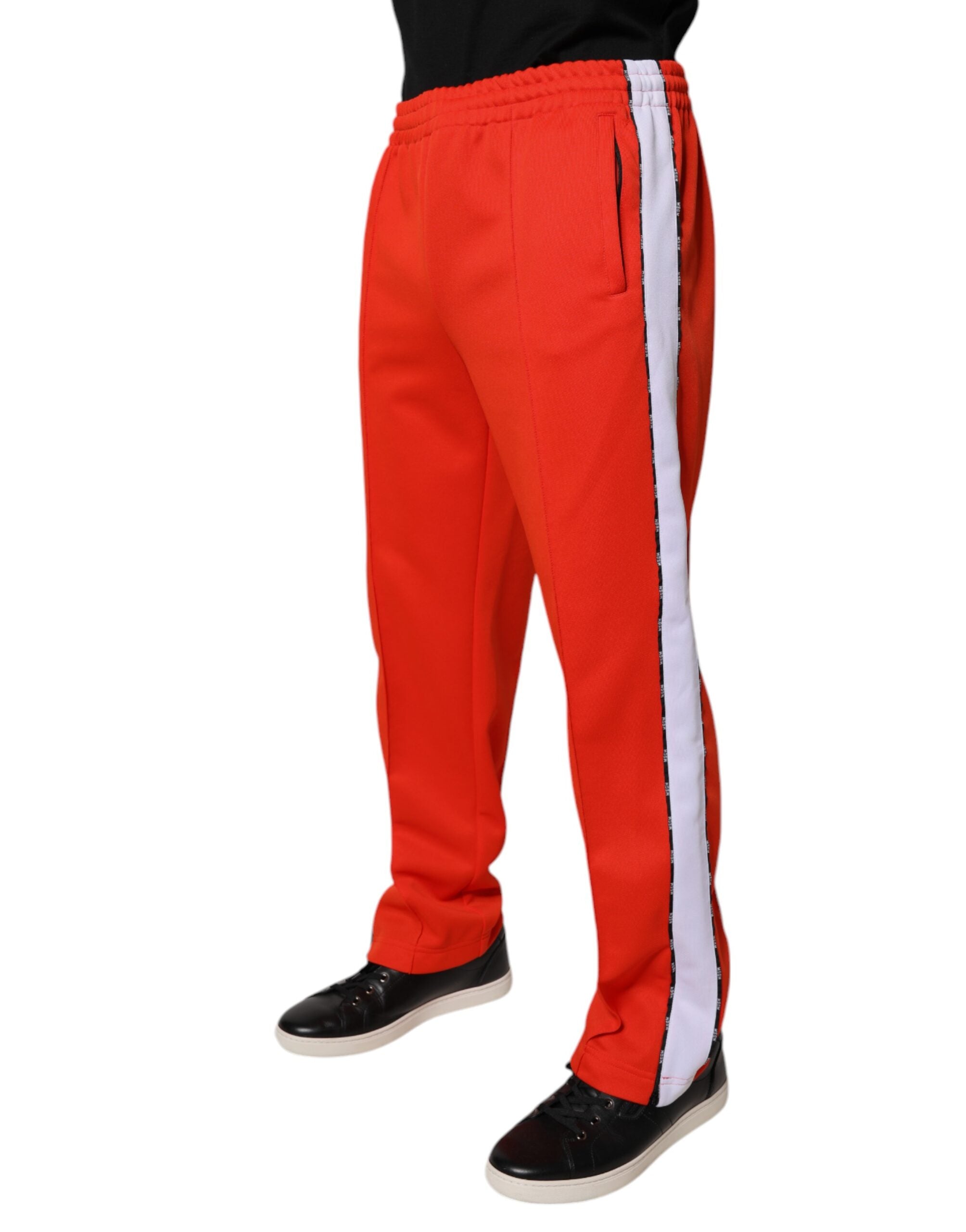 MSGM Red White Mid Waist Men Jogger SweatMen's Men's Pants (Pre-Owned)