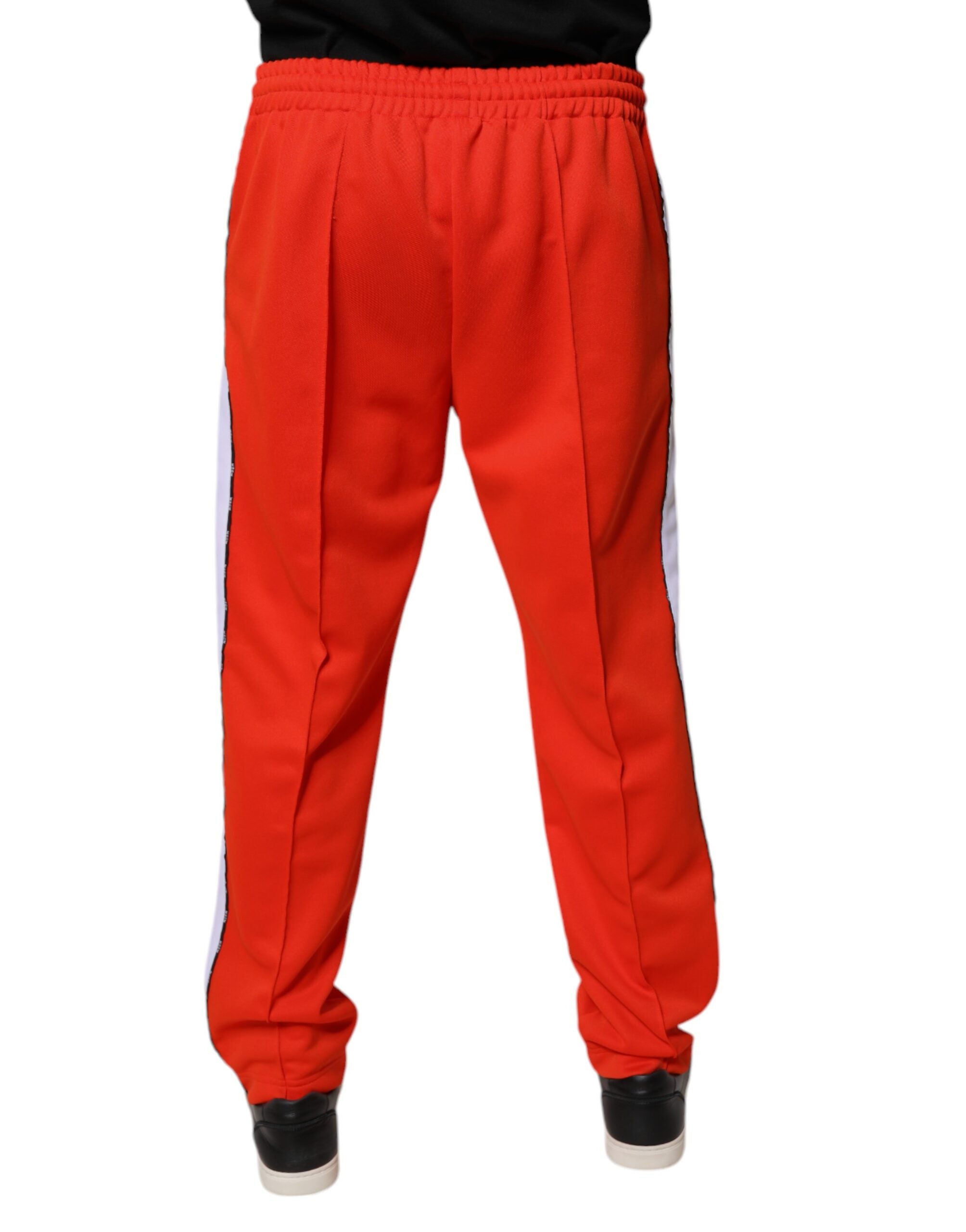 MSGM Red White Mid Waist Men Jogger SweatMen's Men's Pants (Pre-Owned)