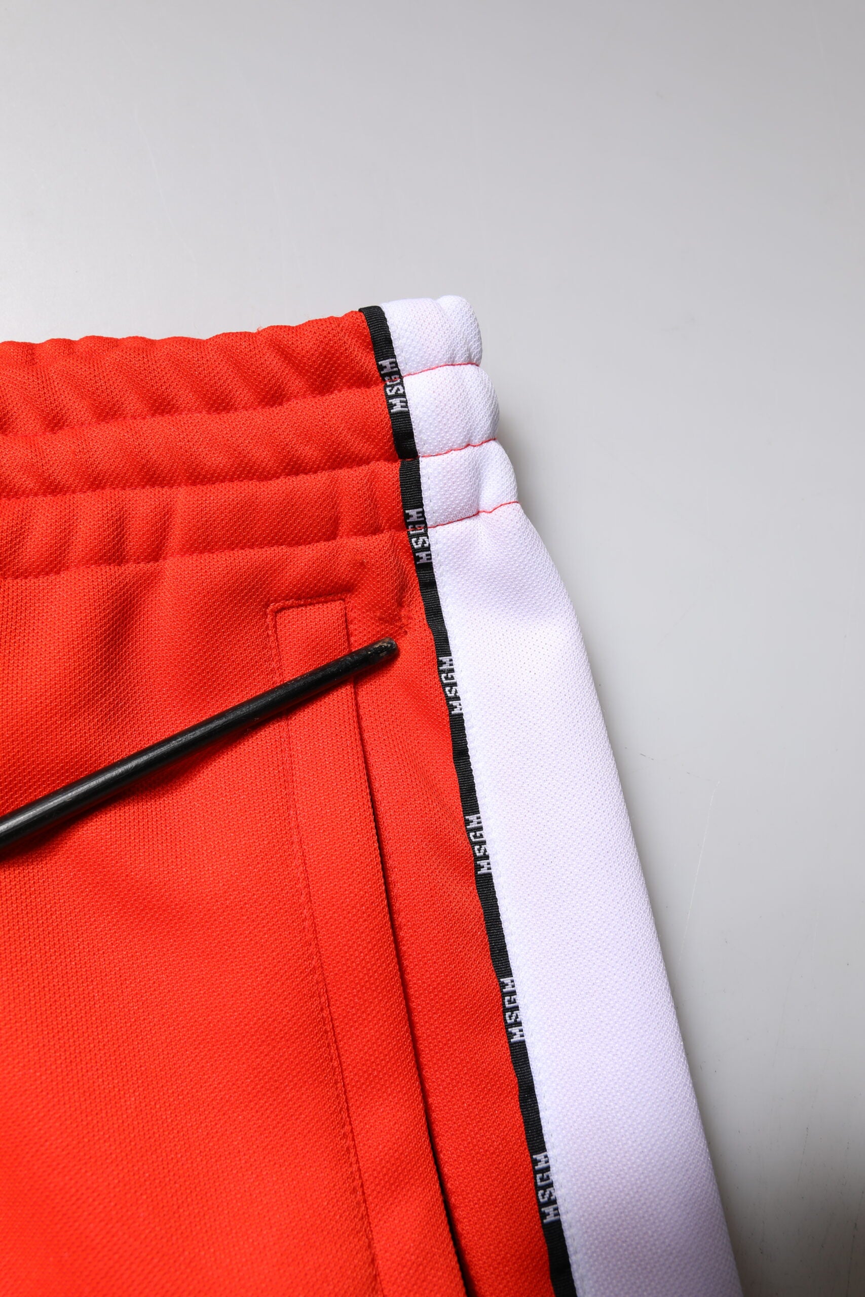 MSGM Red White Mid Waist Men Jogger SweatMen's Men's Pants (Pre-Owned)