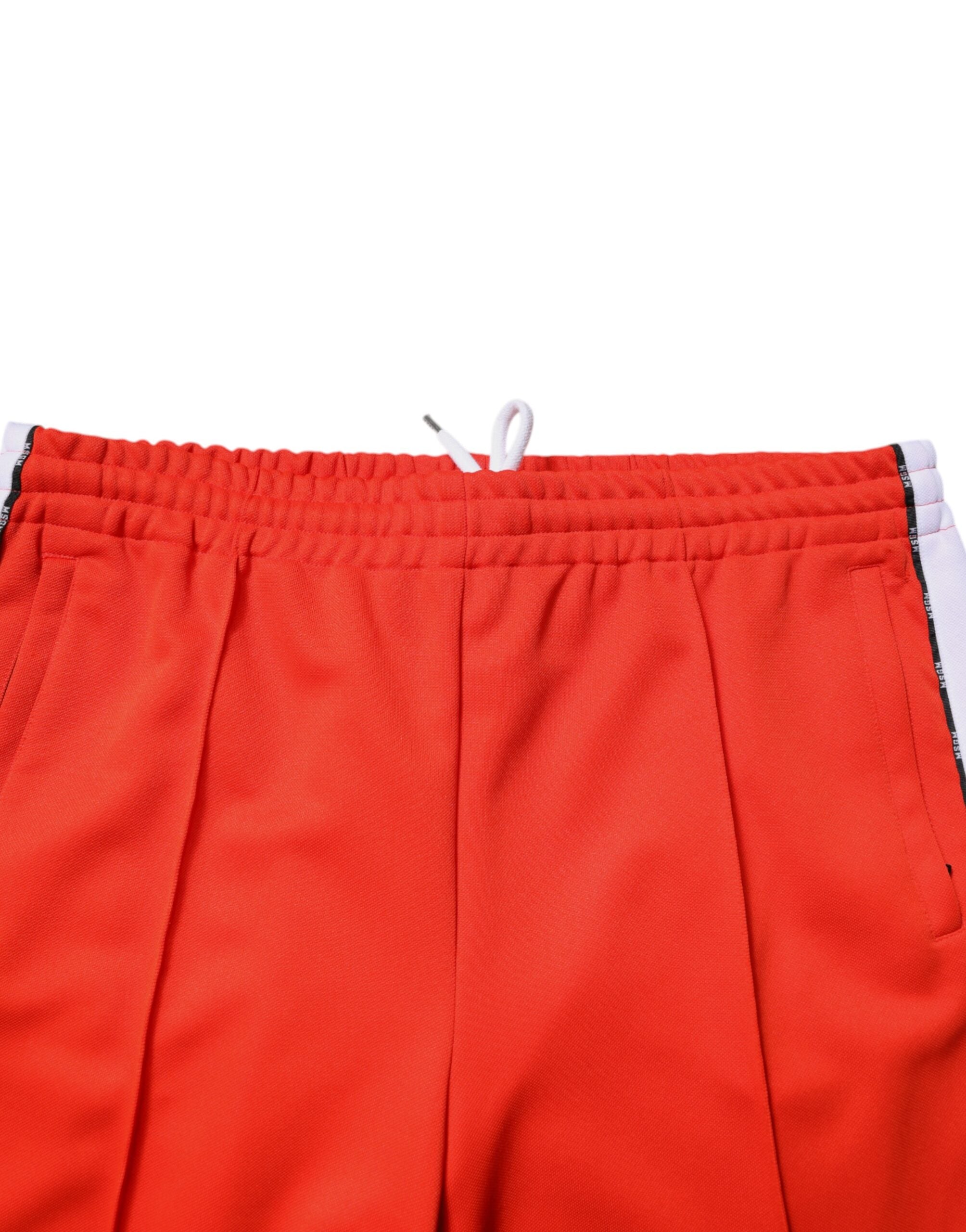 MSGM Red White Mid Waist Men Jogger SweatMen's Men's Pants (Pre-Owned)
