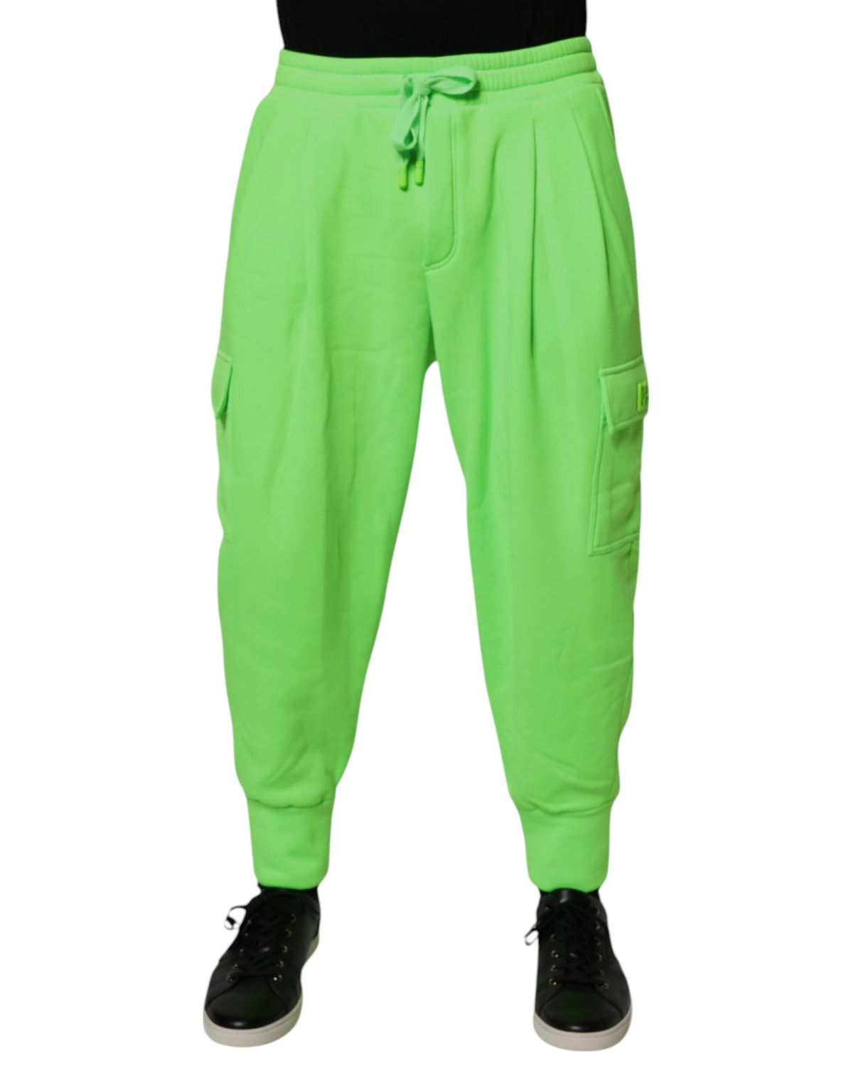 Dolce & Gabbana Neon Green Cargo Jogger Men SweatMen's Men's Pants
