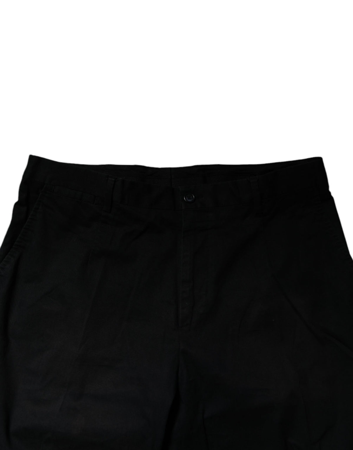 Dolce & Gabbana Black Cotton Stretch Skinny Dress Formal Men's Pants (Pre-Owned)