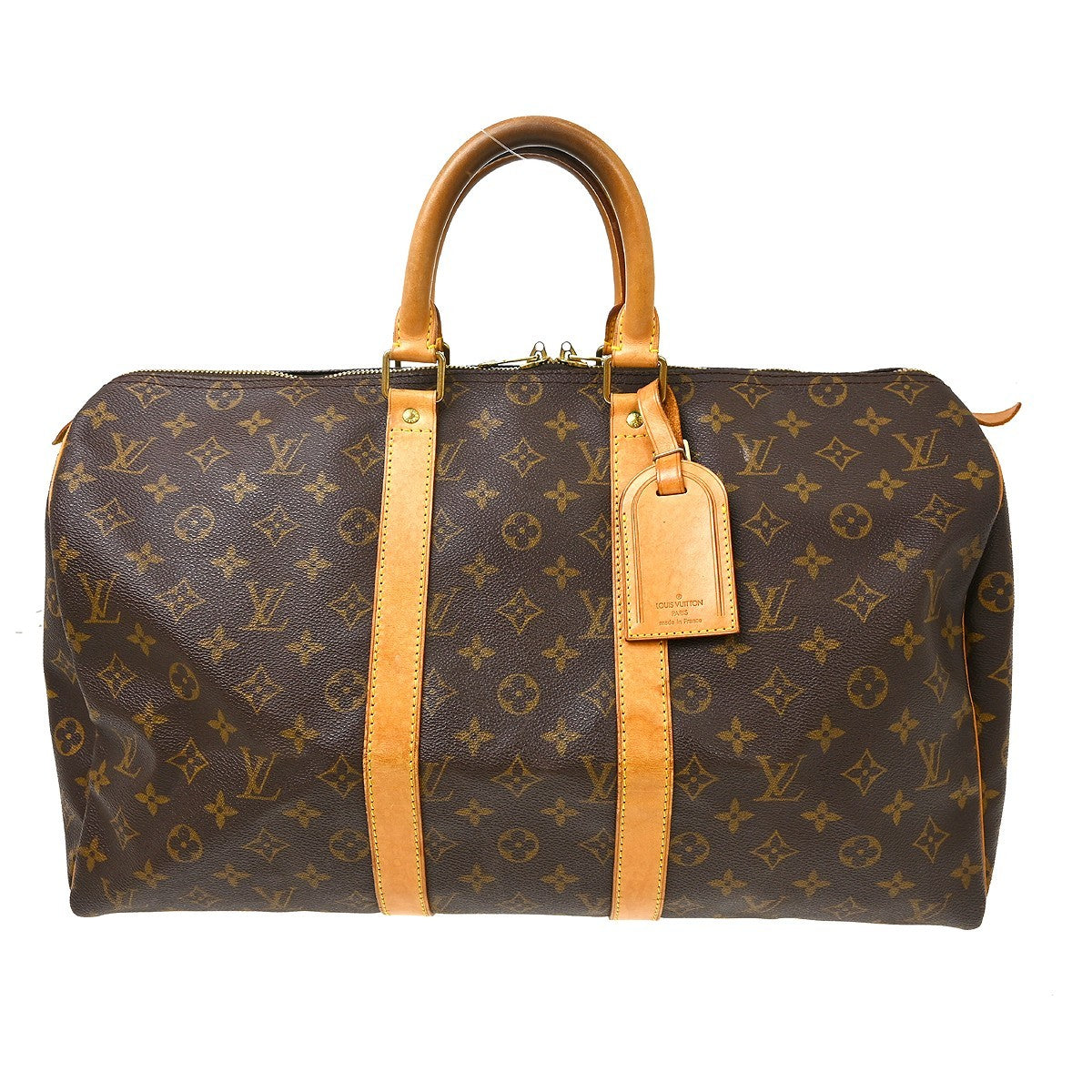 Louis Vuitton Keepall Monogram Canvas Brown Canvas Travel Bag Bag (Pre-Owned)