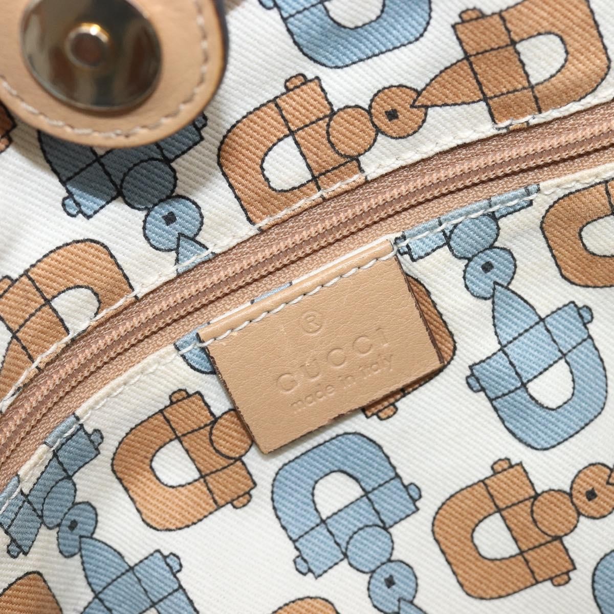 Gucci Sukey Guccissima Leather Beige Leather Tote Bag Bag (Pre-Owned)