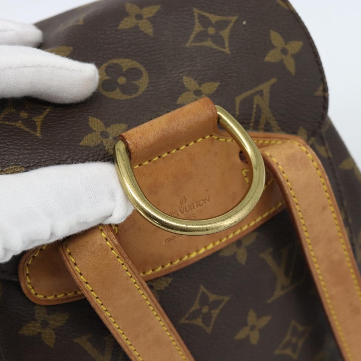 Louis Vuitton Vintage Montsouris Monogram Canvas Brown Canvas Backpack Bag (Pre-Owned)