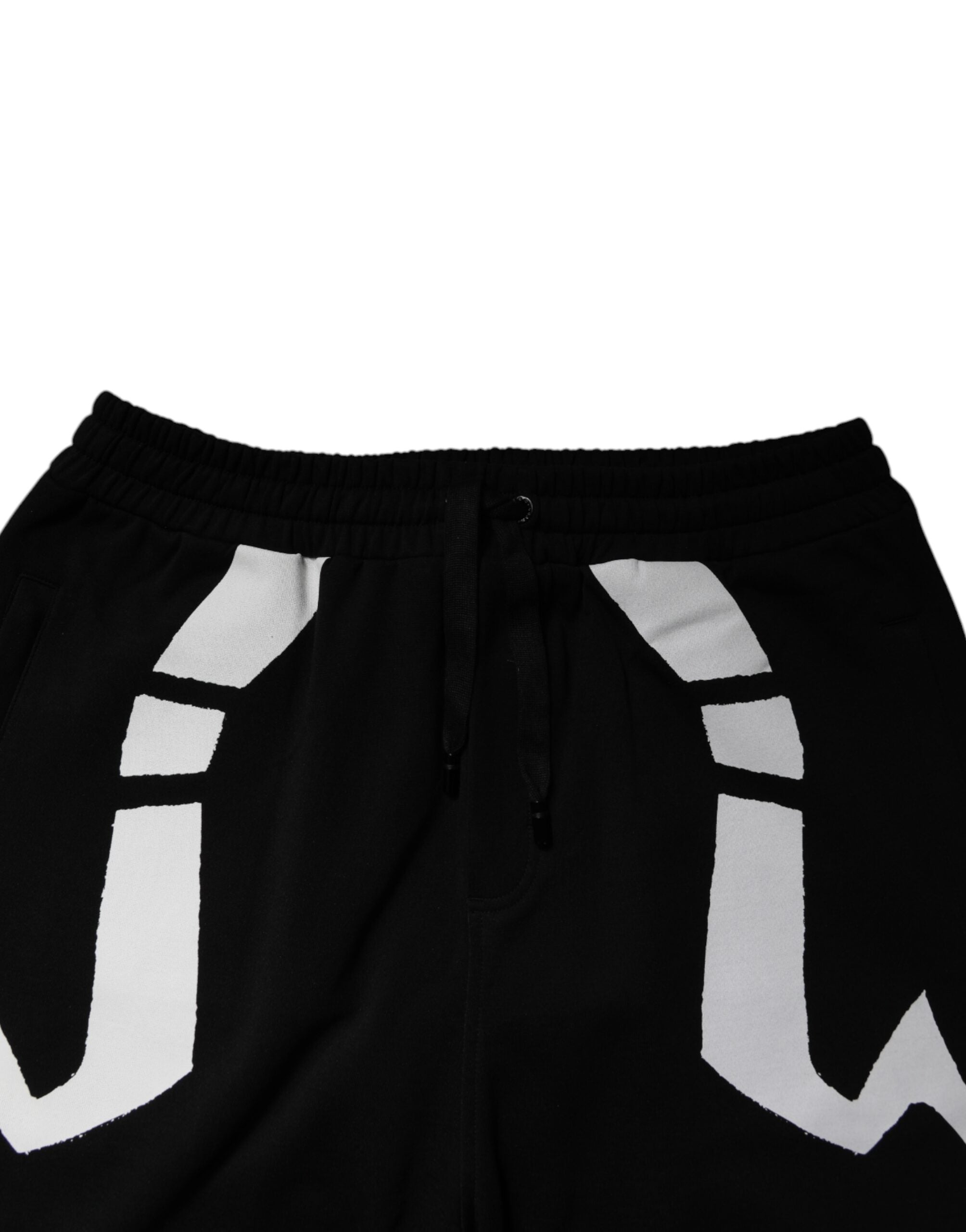 Dolce & Gabbana Black Logo Cotton Jogger SweatMen's Men's Pants (Pre-Owned)