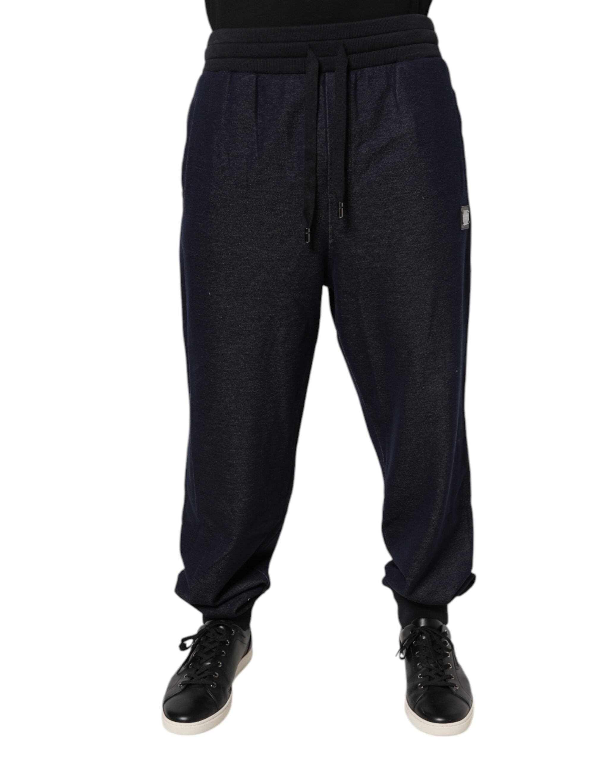 Dolce & Gabbana Dark Gray Jacquard Jogger Men SweatMen's Men's Pants