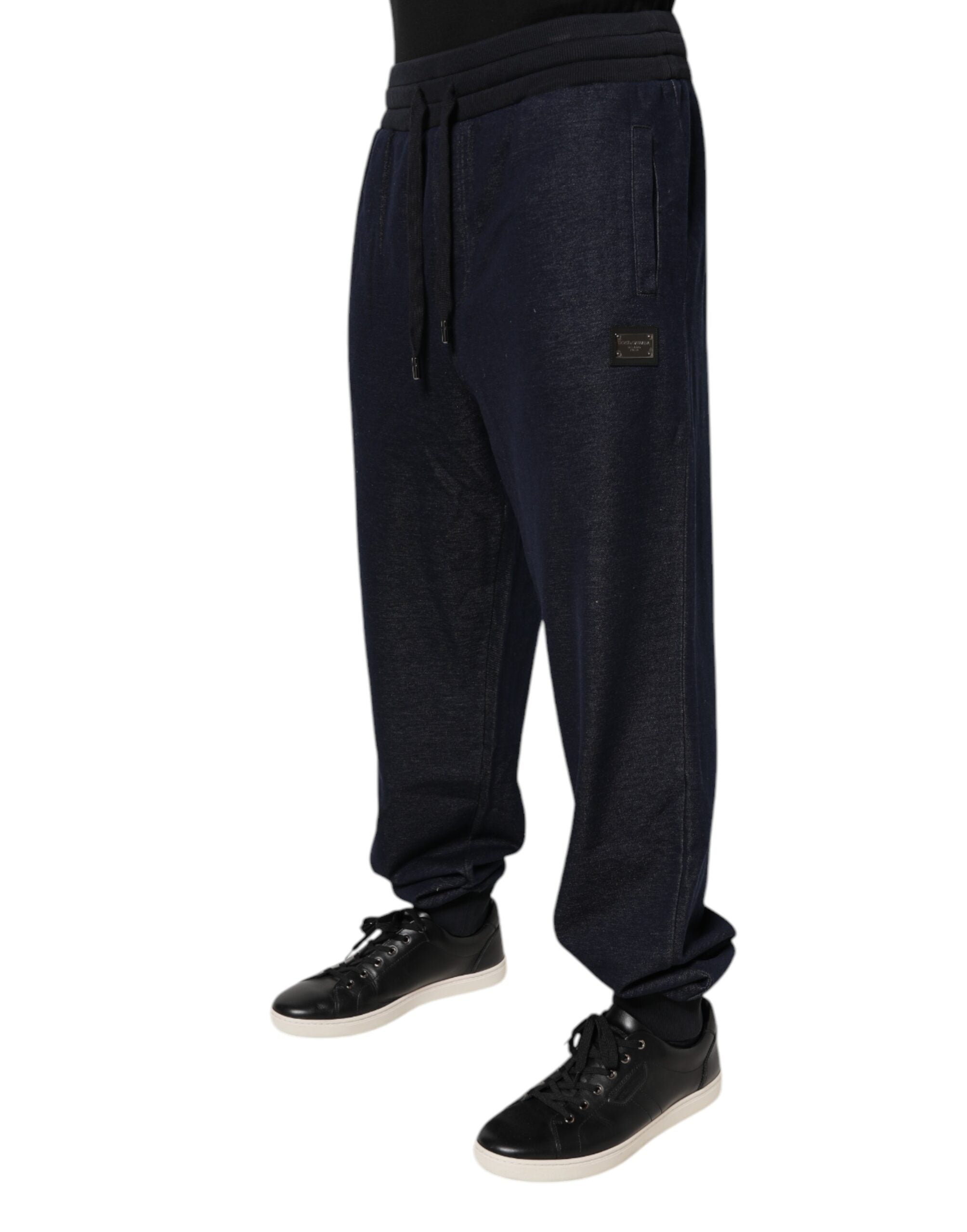 Dolce & Gabbana Dark Gray Jacquard Jogger Men SweatMen's Men's Pants