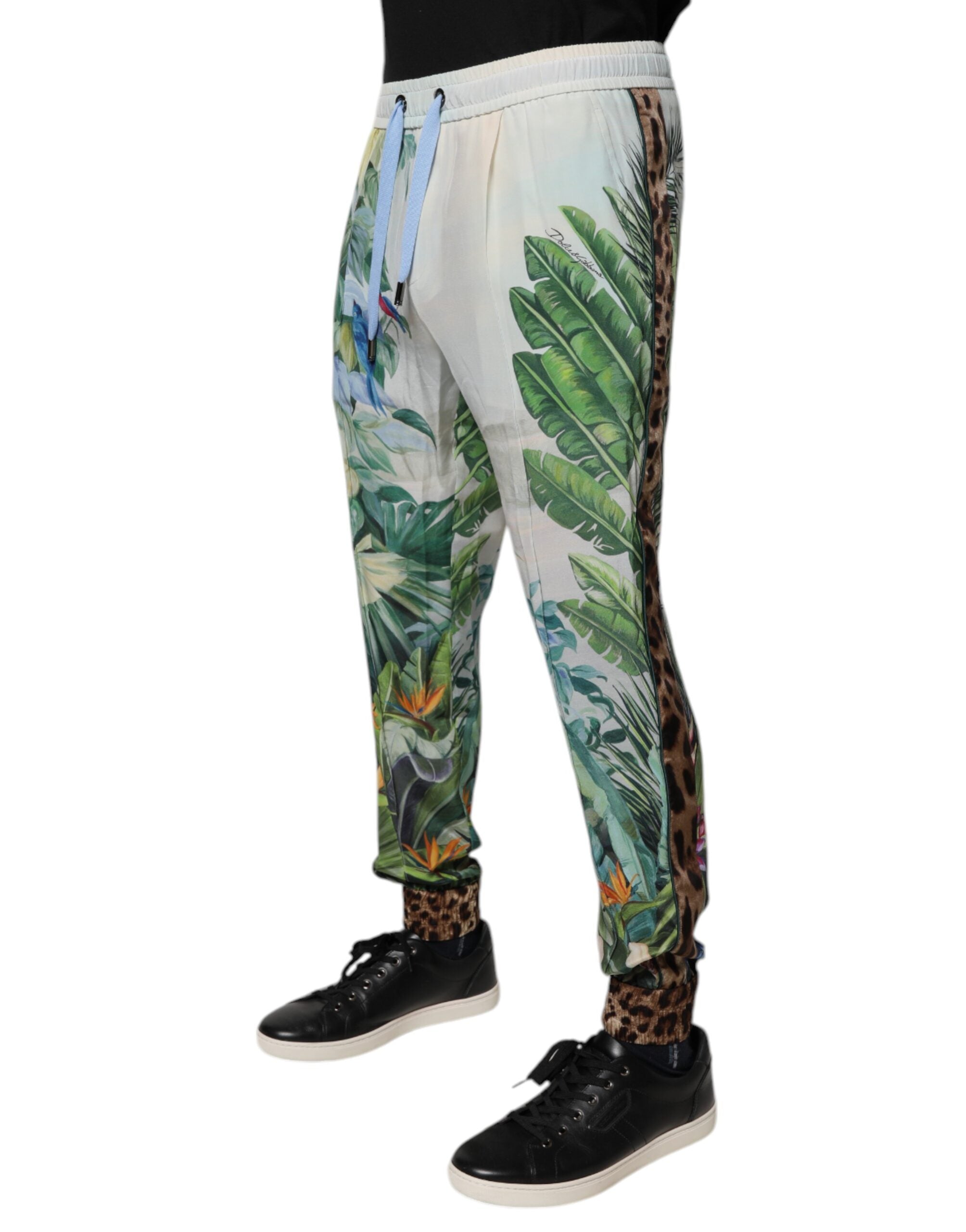 Dolce & Gabbana Multicolor Tropical Jogger SweatMen's Men's Pants