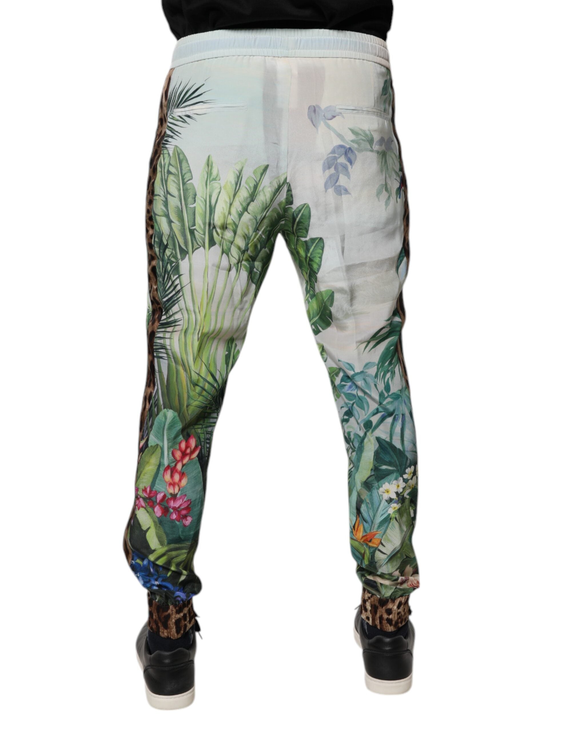 Dolce & Gabbana Multicolor Tropical Jogger SweatMen's Men's Pants