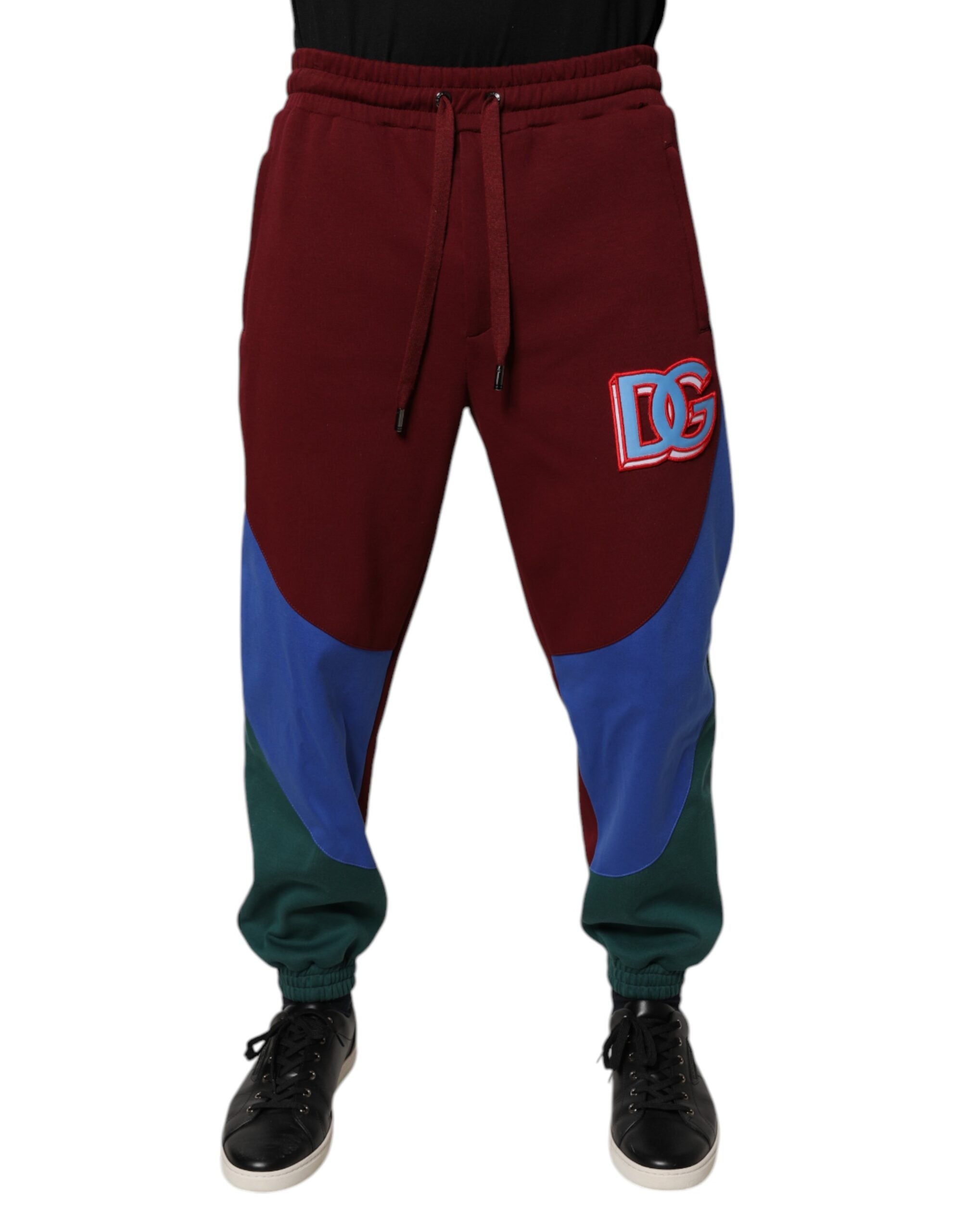 Dolce & Gabbana Multicolor Cotton Men Jogger SweatMen's Men's Pants