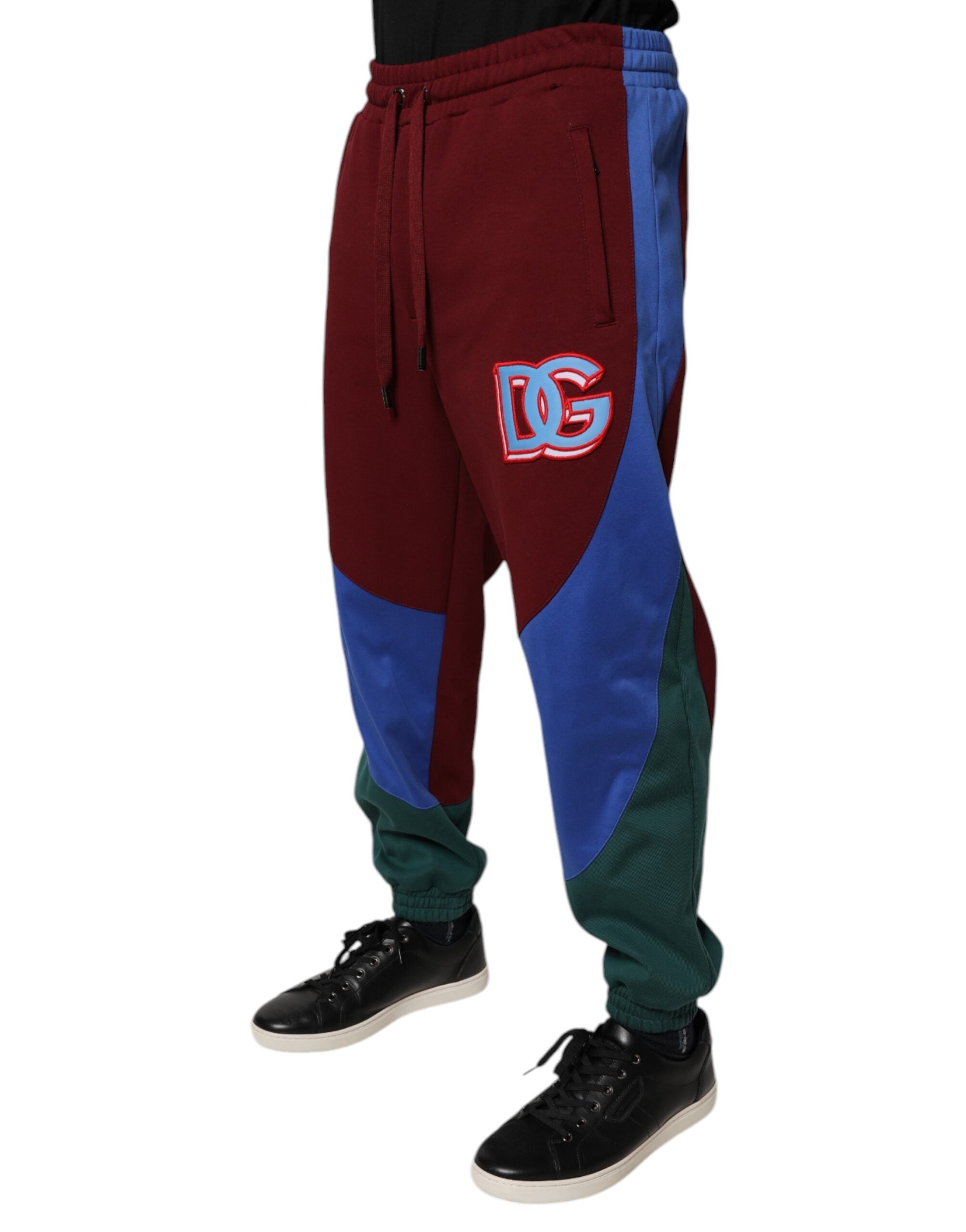 Dolce & Gabbana Multicolor Cotton Men Jogger SweatMen's Men's Pants