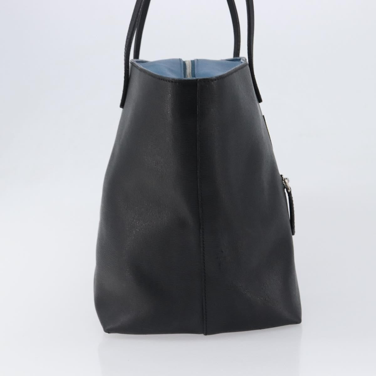 Fendi Monster Roll Leather Black Leather Tote Bag Bag (Pre-Owned)
