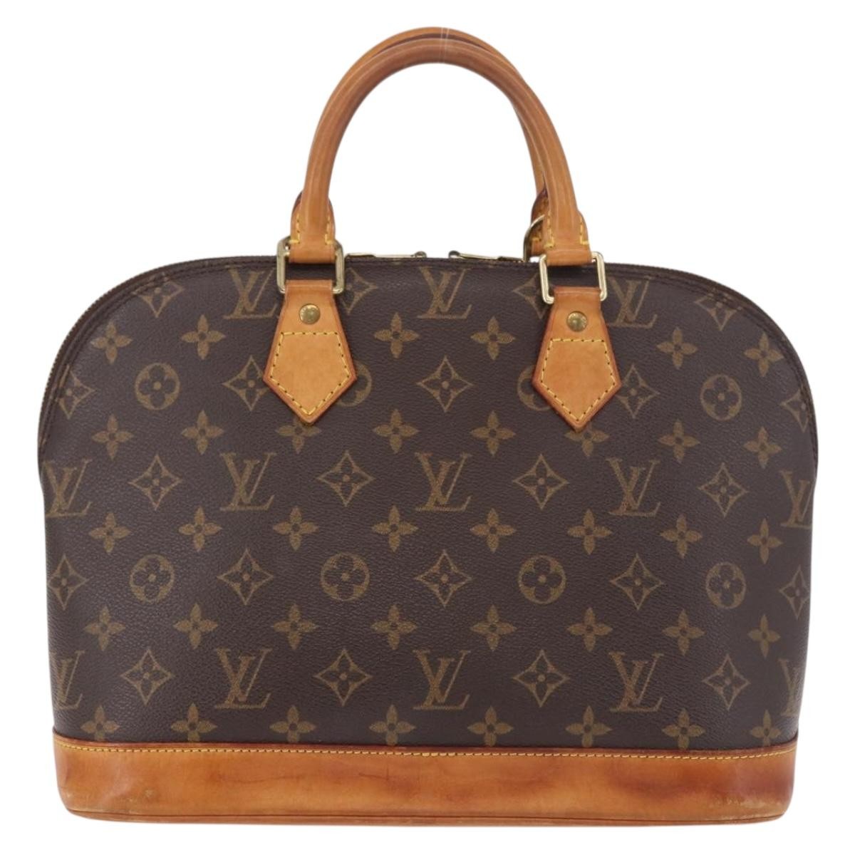Louis Vuitton Vintage Alma Monogram Canvas Brown Canvas Handbag (Pre-Owned)