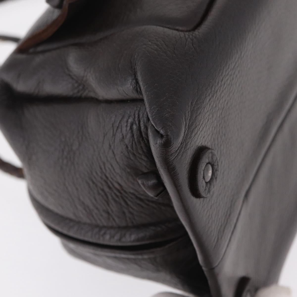 Bottega Veneta Intrecciato Handbag Intrecciato Brown Leather Handbag (Pre-Owned)
