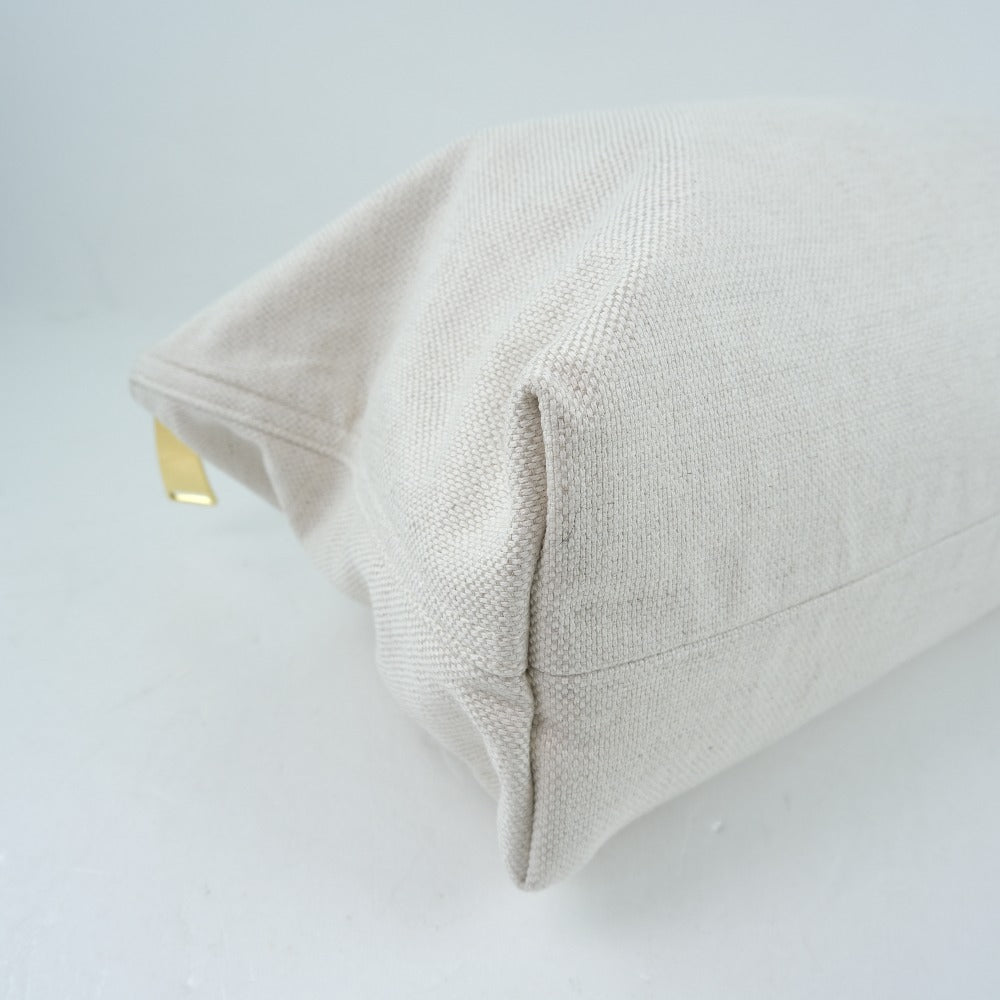 Bottega Veneta Bag-In-Bag Beige Canvas Clutch Bag (Pre-Owned)
