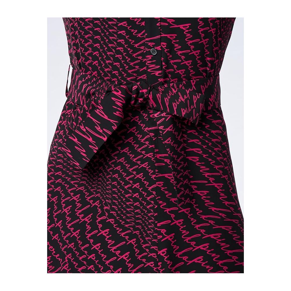PINKO Black Polyester Women's Dress