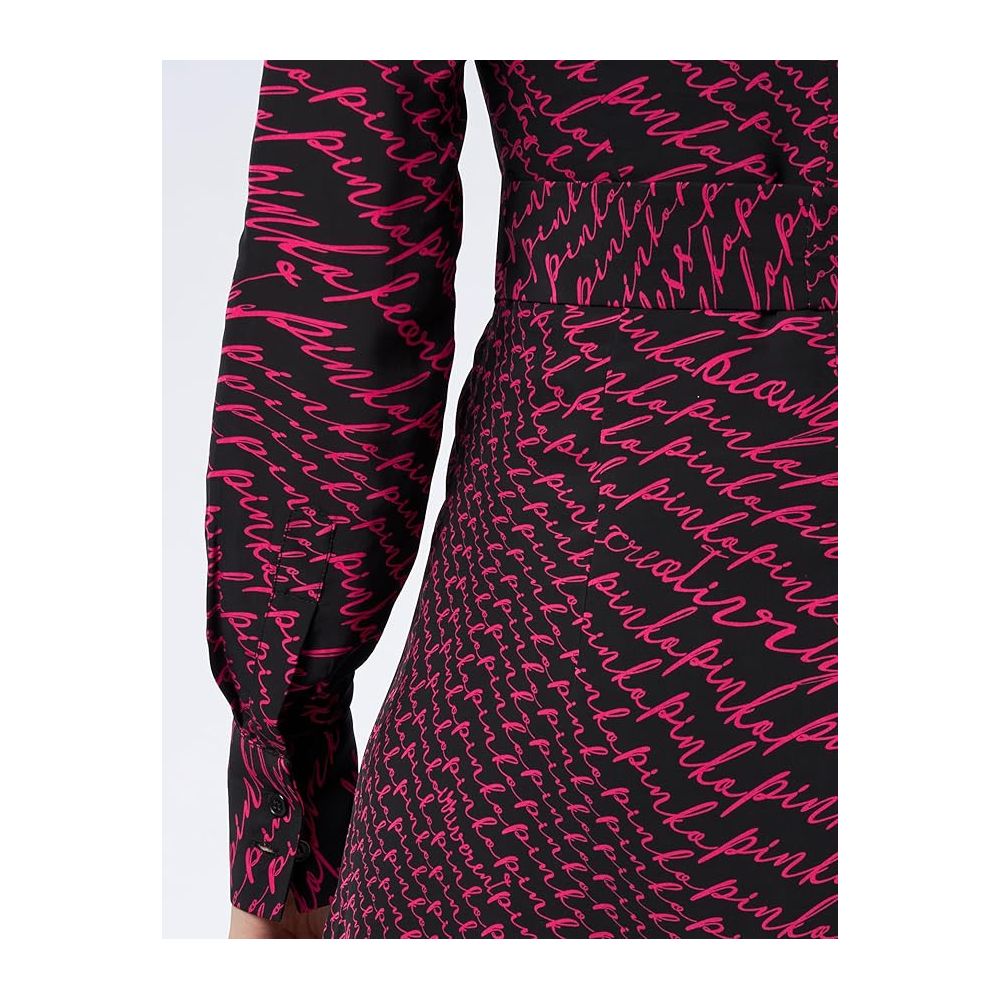 PINKO Black Polyester Women's Dress