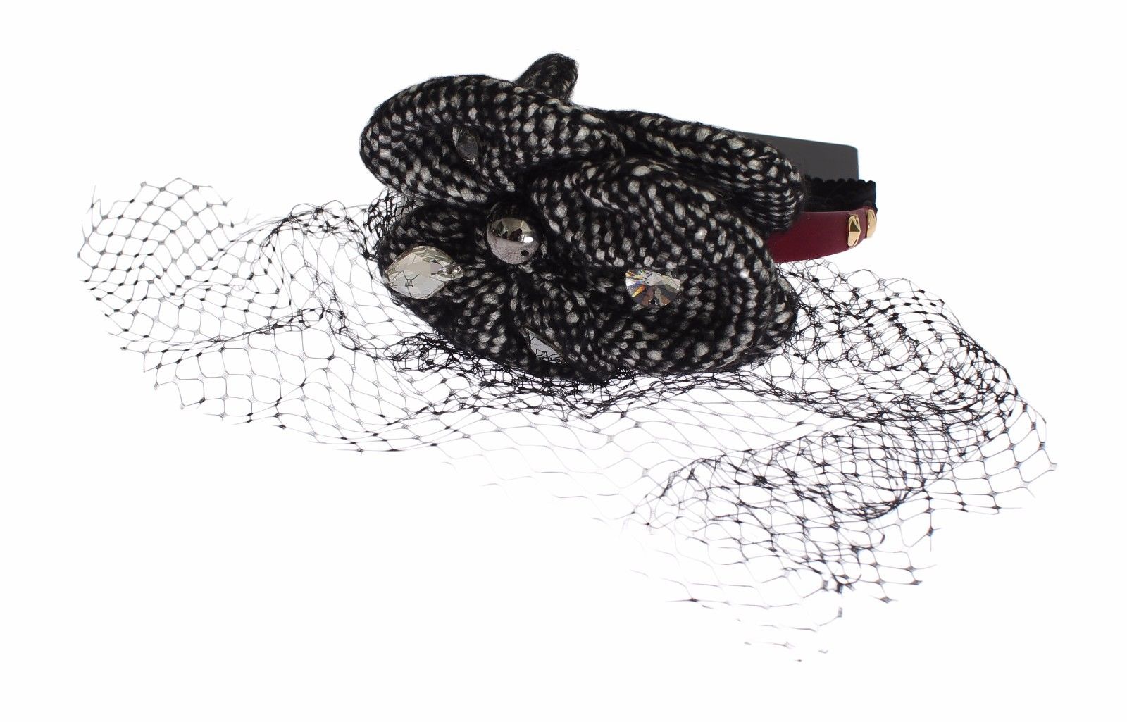 Dolce & Gabbana Pink Silk Crystal-Studded Women's Headband