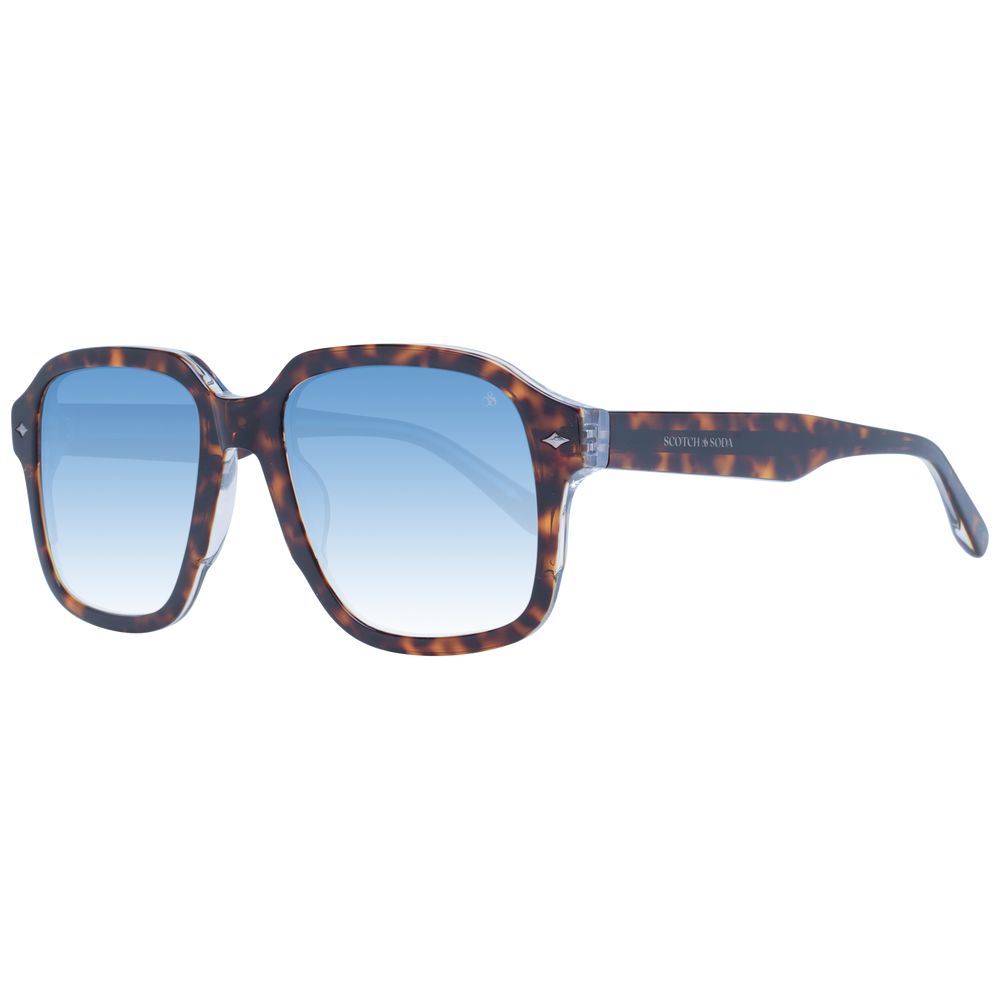 Scotch & Soda Brown Metal Men's Sunglasses