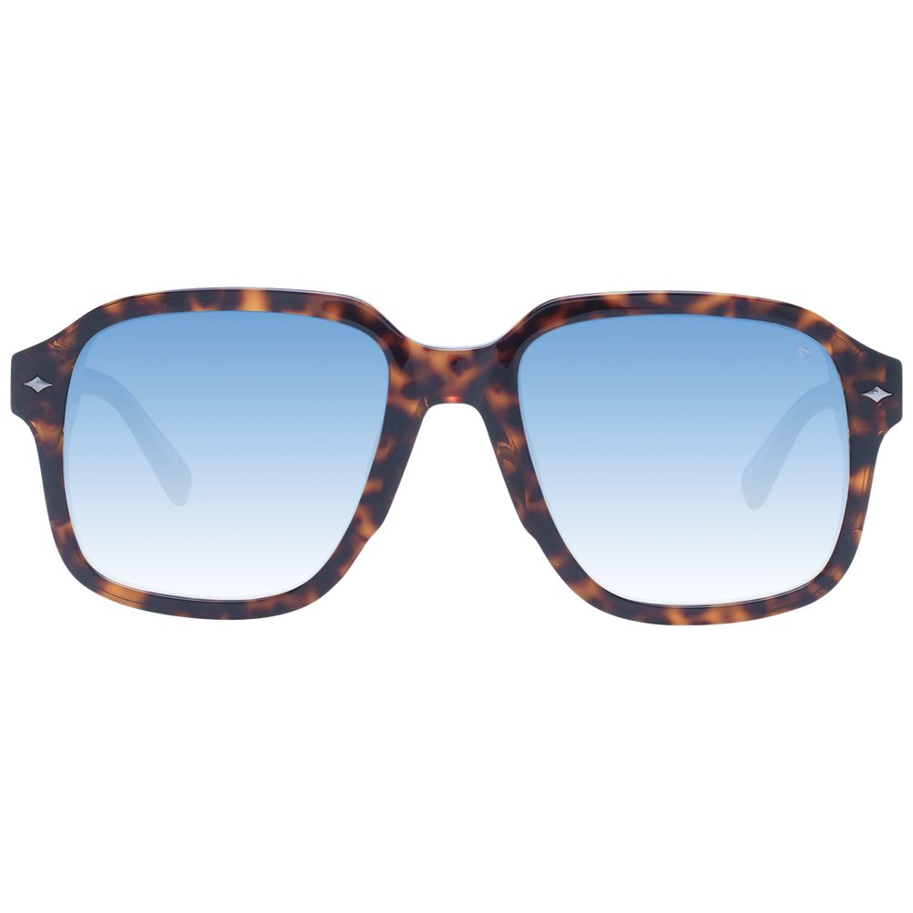 Scotch & Soda Brown Metal Men's Sunglasses