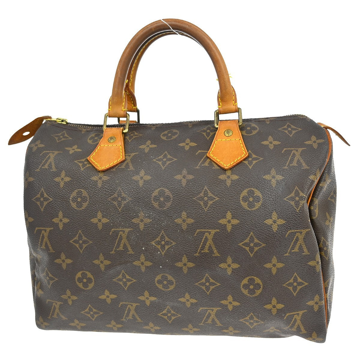 Louis Vuitton Speedy Monogram Brown Canvas Handbag (Pre-Owned)