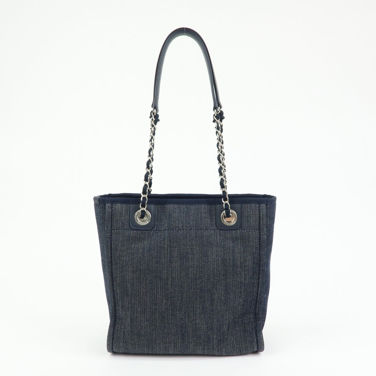 Chanel Deauville Denim Blue Denim_Jeans Tote Bag Bag (Pre-Owned)