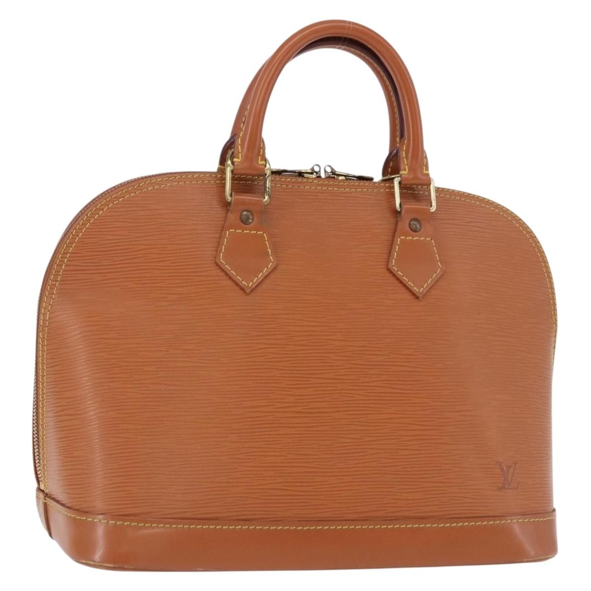 Louis Vuitton Alma Epi Leather Gold Leather Handbag (Pre-Owned)