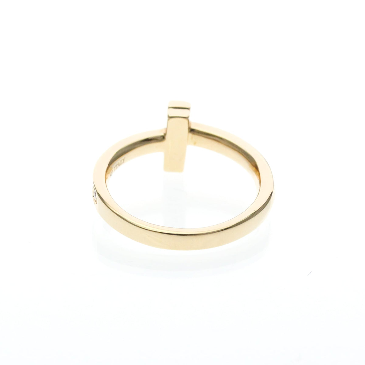 Tiffany & Co. T1 Ring 18K Rose Gold With Diamonds Gold Rose_Gold Ring Jewelry (Pre-Owned)
