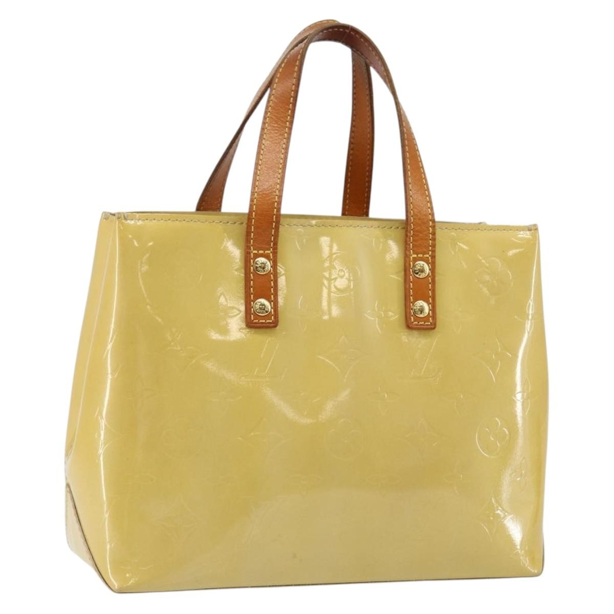 Louis Vuitton Reade Monogram Vernis Beige Patent_Leather Bag (Pre-Owned)