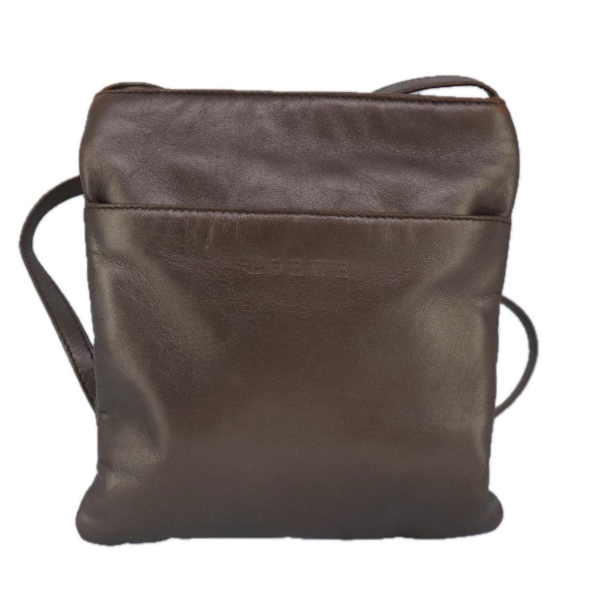 Loewe Vintage Leather Brown Leather Shoulder Bag Bag (Pre-Owned)
