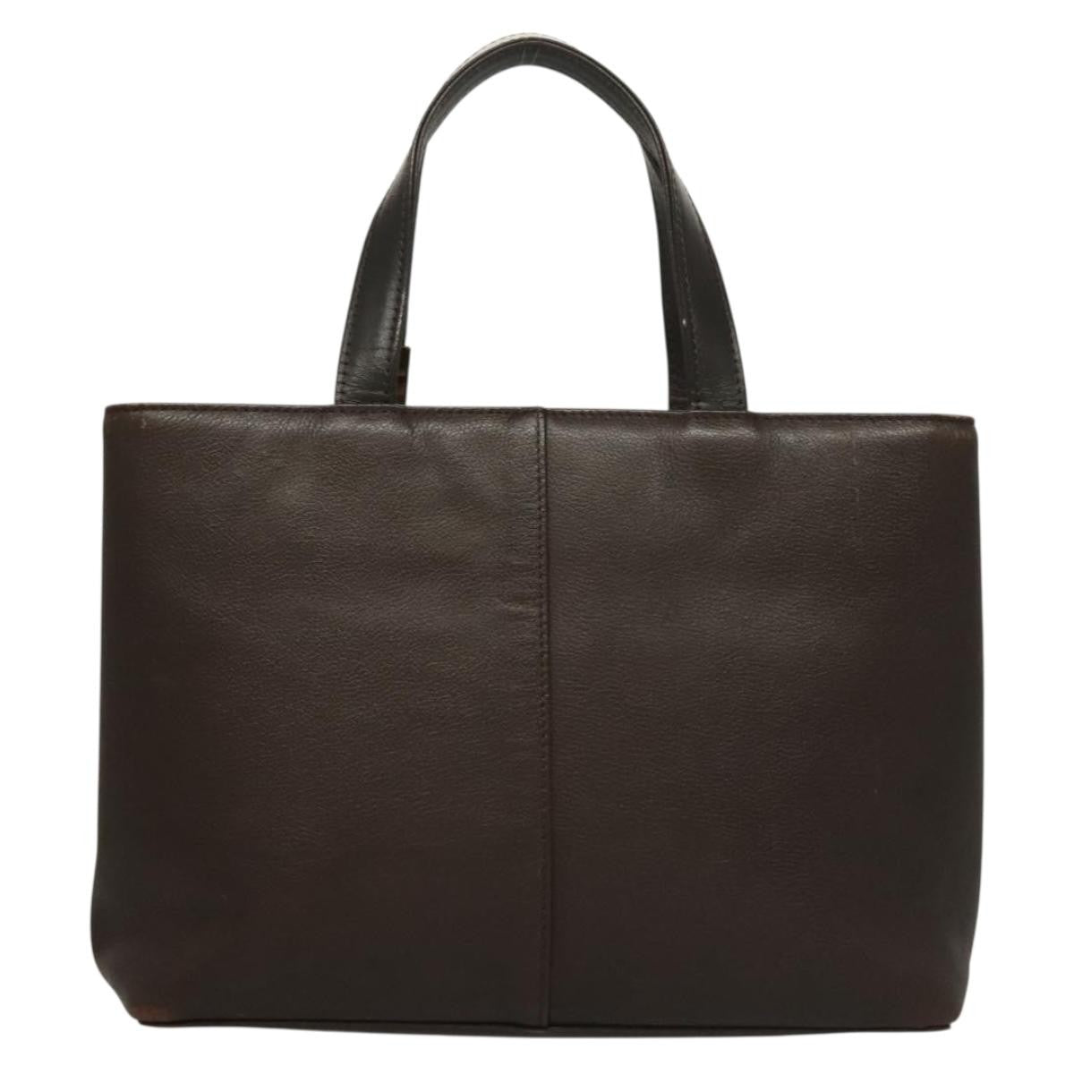 Burberry Vintage Leather Brown Leather Handbag (Pre-Owned)