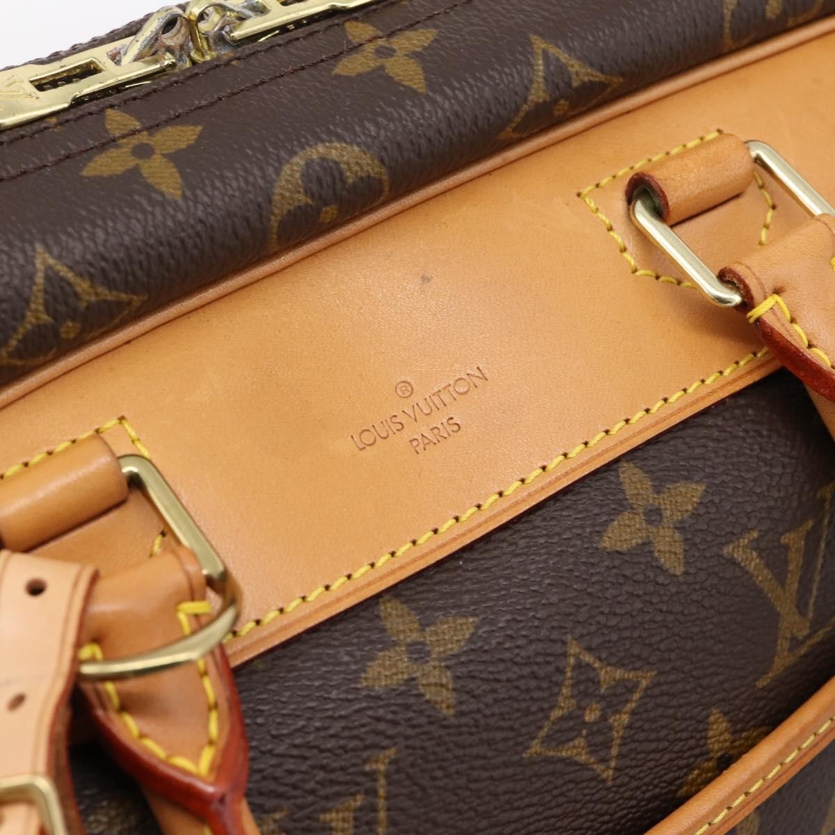 Louis Vuitton Deauville Monogram Canvas Brown Canvas Handbag (Pre-Owned)