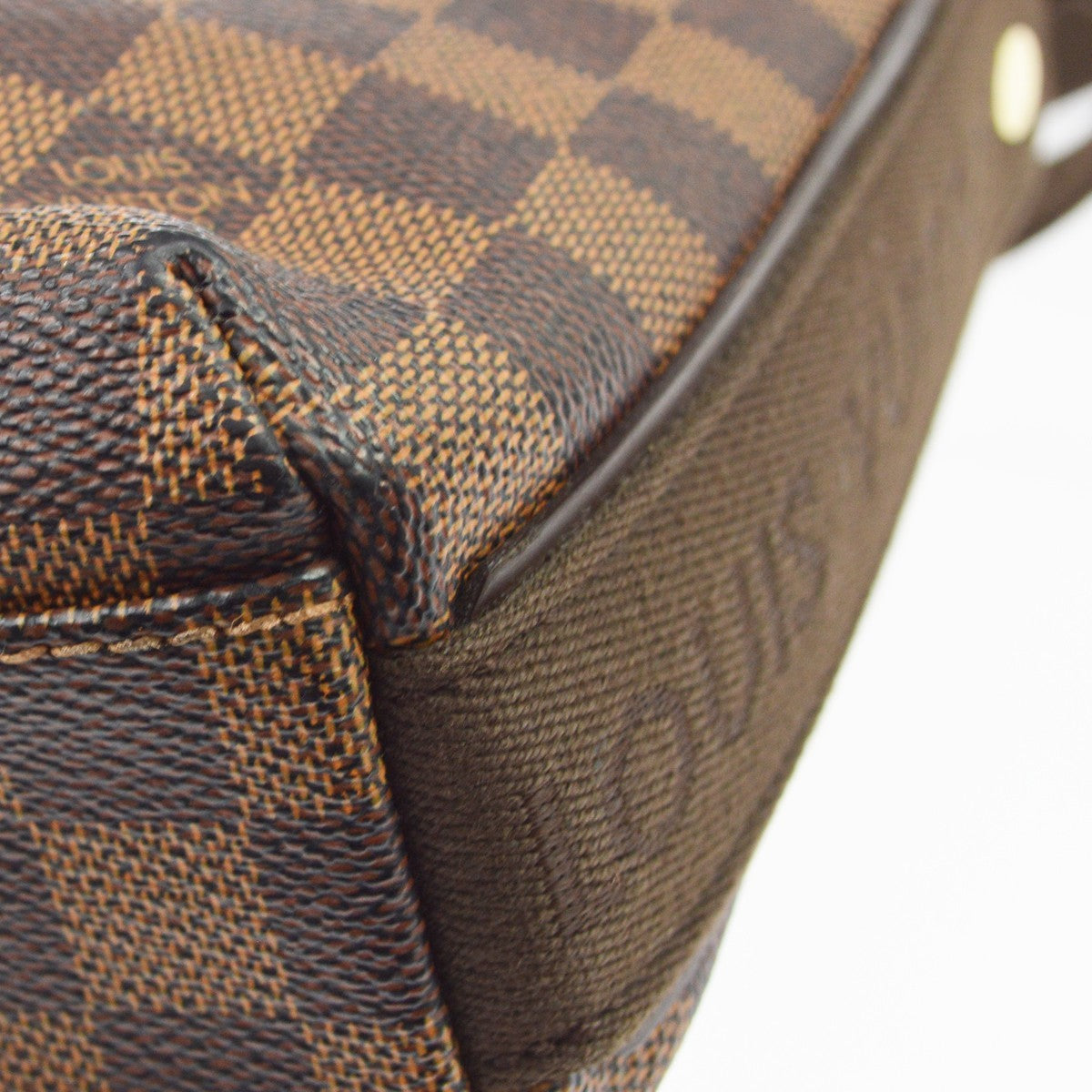 Louis Vuitton Trotteur Beaubourg Damier Brown Canvas Handbag (Pre-Owned)