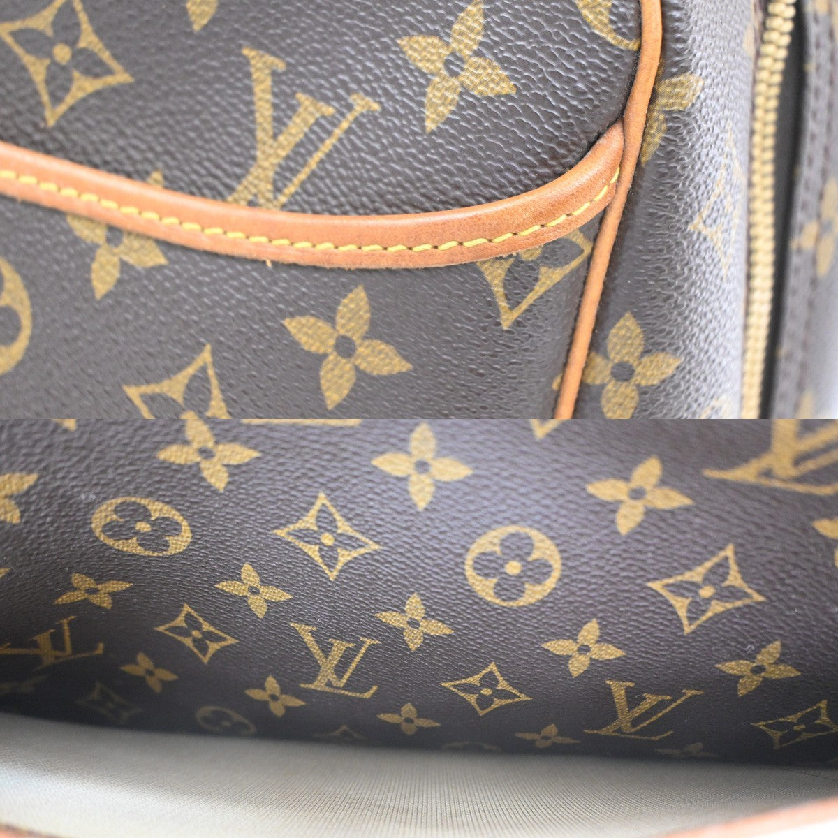 Louis Vuitton Trouville Monogram Canvas Brown Canvas Handbag (Pre-Owned)