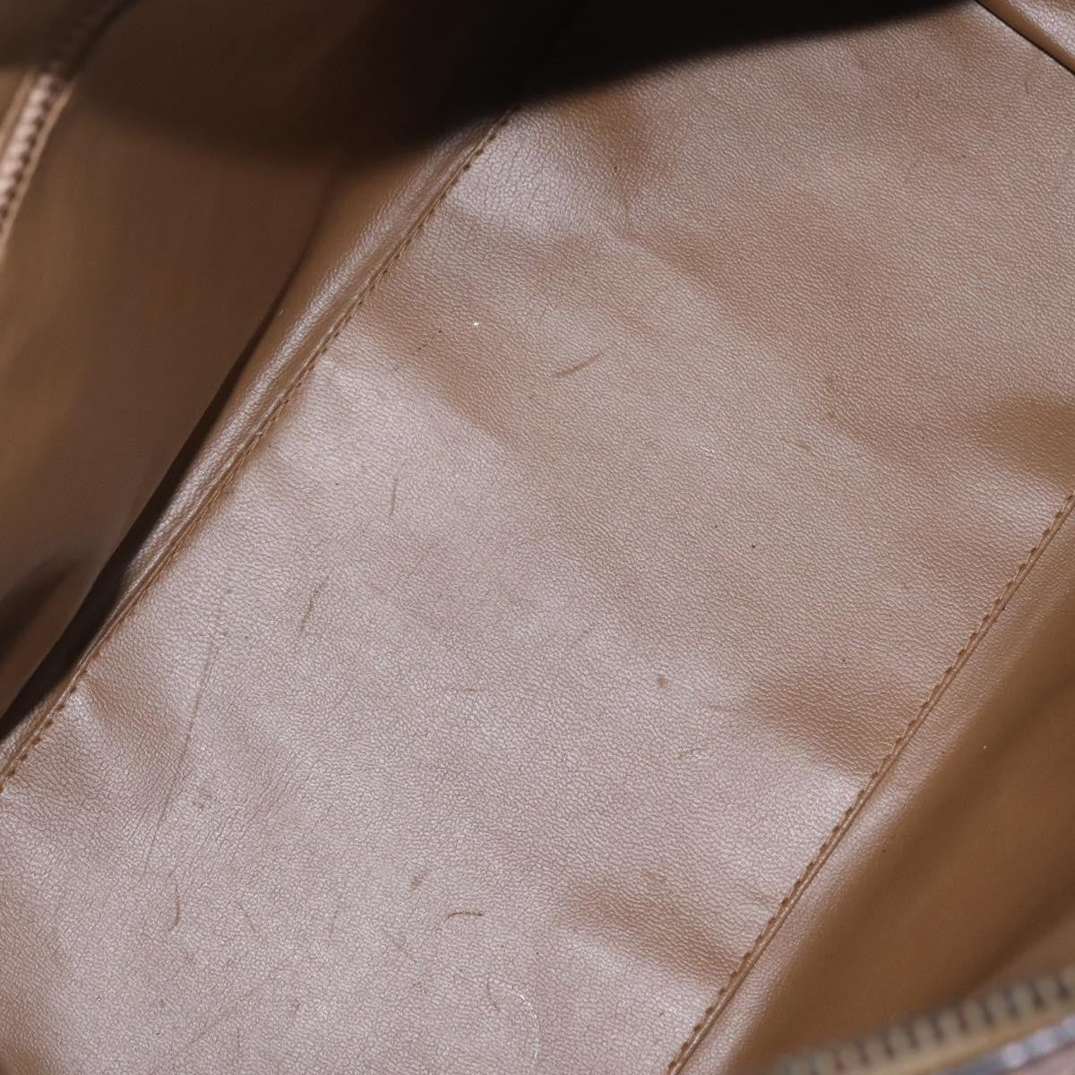 Celine Macadam Macadam With Leather Brown Canvas Tote Bag Bag (Pre-Owned)