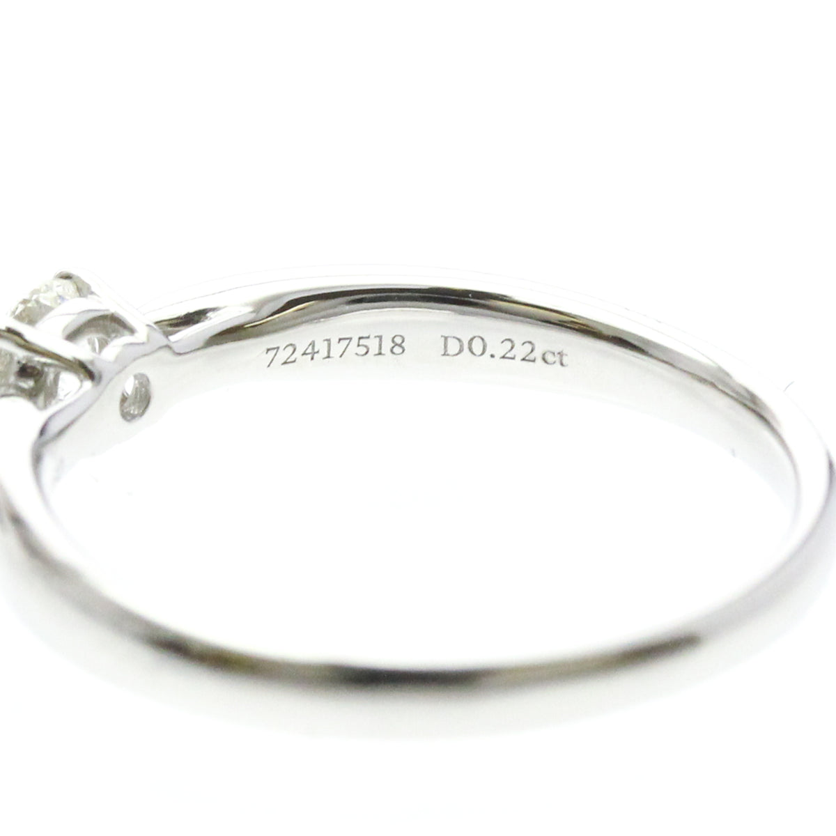 Tiffany & Co. Harmony Solitaire Platinum With Rbc Diamond Silver Platinum Ring Jewelry (Pre-Owned)
