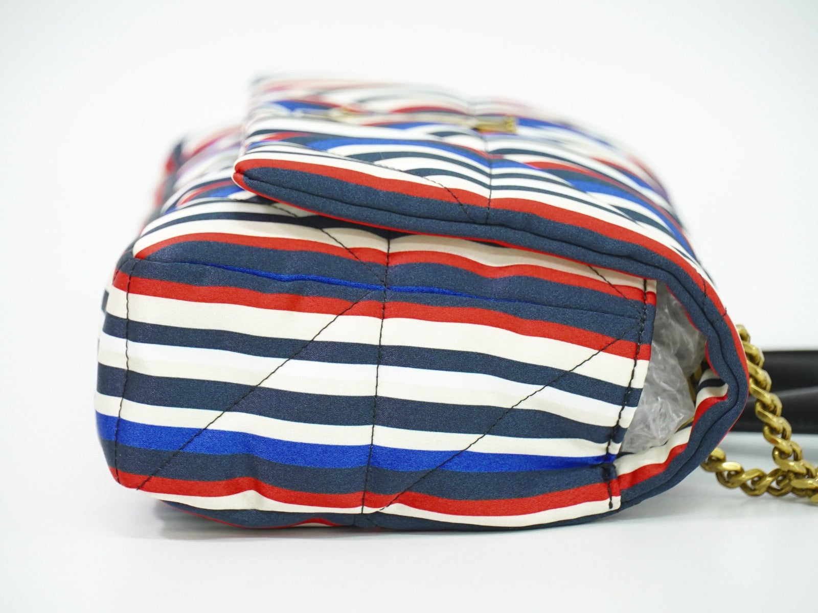 Saint Laurent Jamie Flap Quilted Printed Silk Multicolour Silk Shoulder Bag Bag (Pre-Owned)