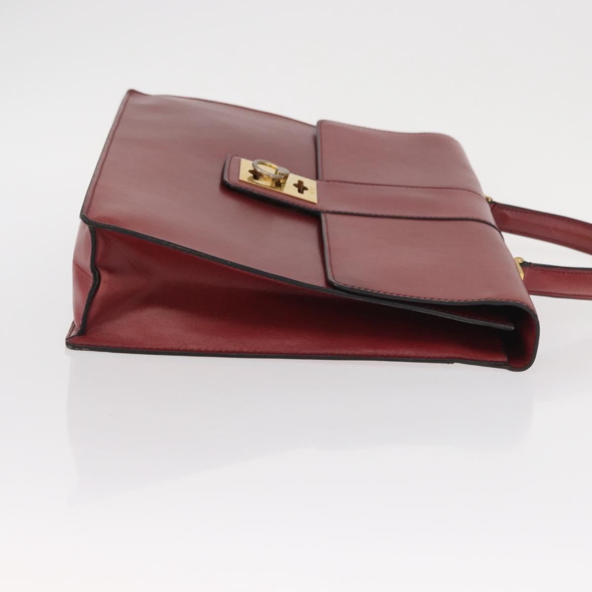 Celine Handbag Leather Red Leather Handbag (Pre-Owned)