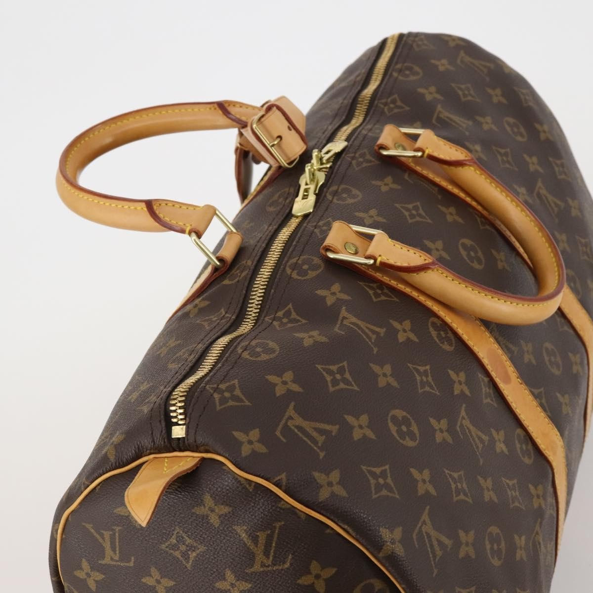 Louis Vuitton Keepall Monogram Canvas Brown Canvas Travel Bag Bag (Pre-Owned)