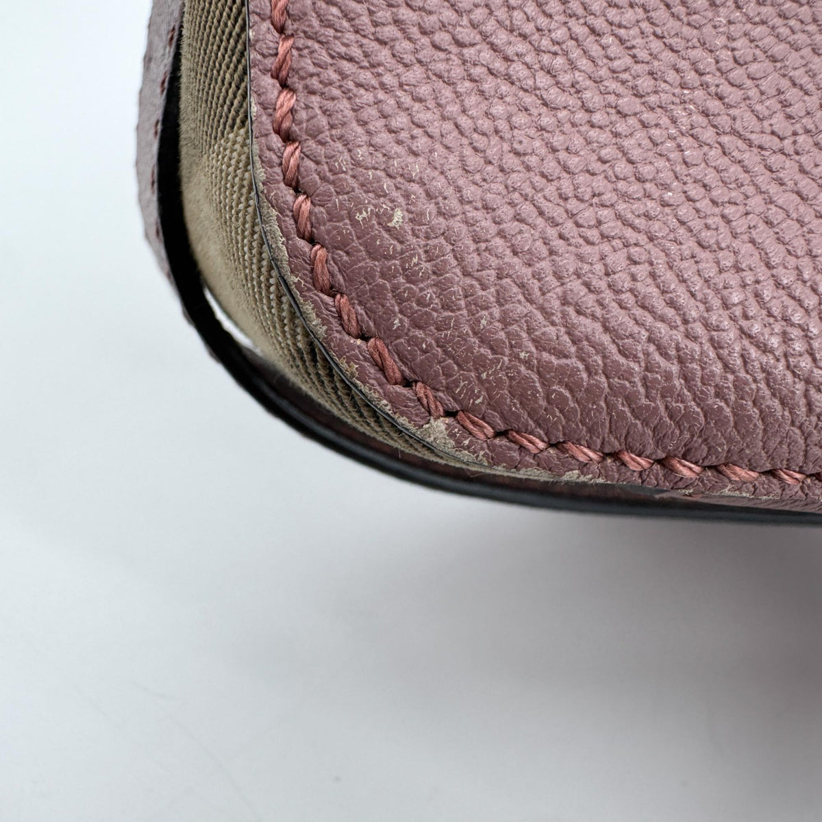Burberry Helmsley Leather Pink Calfskin Handbag (Pre-Owned)