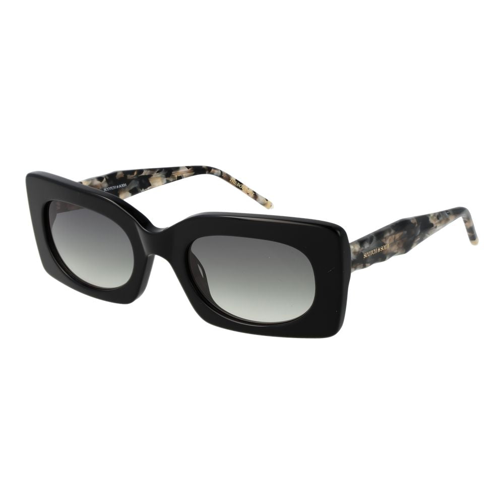 Scotch & Soda Black Acetate Women's Sunglasses