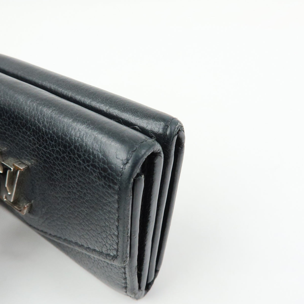 Louis Vuitton Lockmini Leather Black Leather Wallets Accessory (Pre-Owned)
